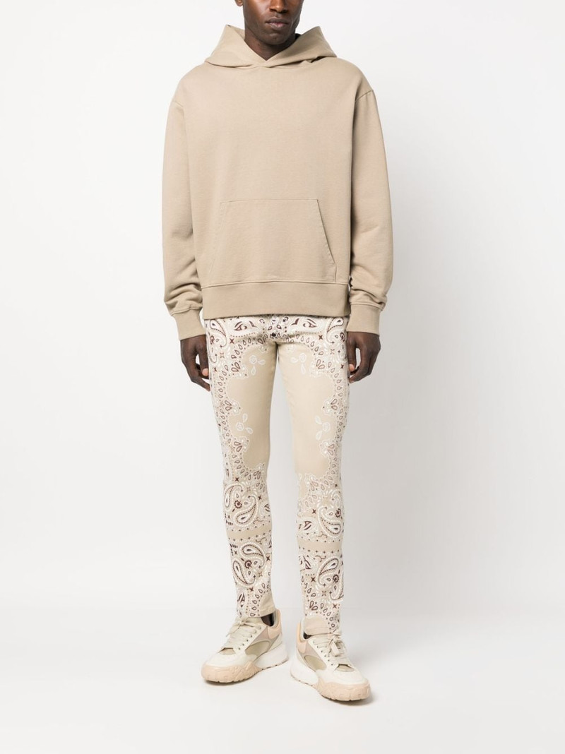 PHILIPP PLEIN paisley bandana-print skinny-cut trousers outlook