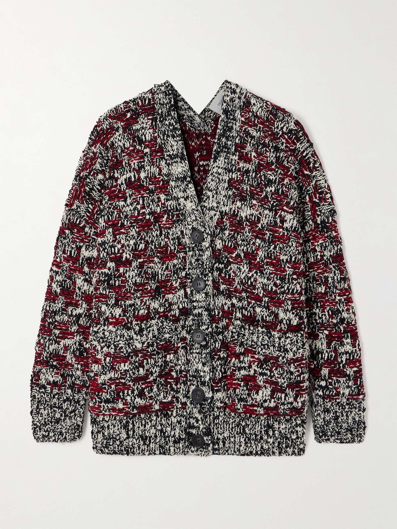 Oversized wool-blend cardigan - 1