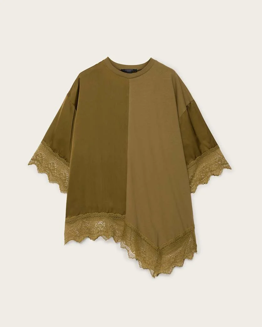 LENNY SHORT SLEEVE LACE T-SHIRT - 1