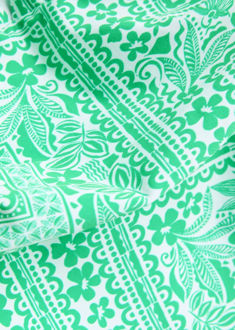 Melissa Odabash Panarea Printed Plunge Swimsuit - 5