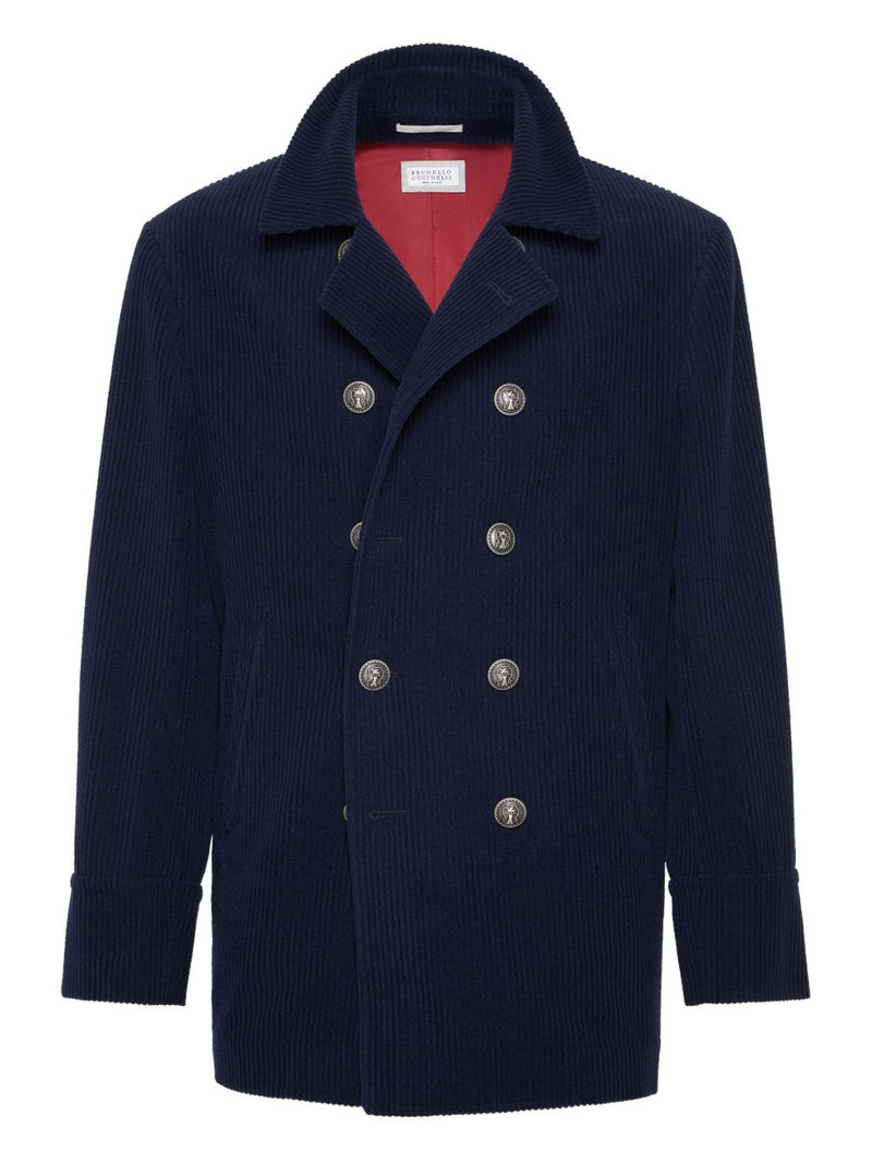 corduroy double-breasted jacket 1