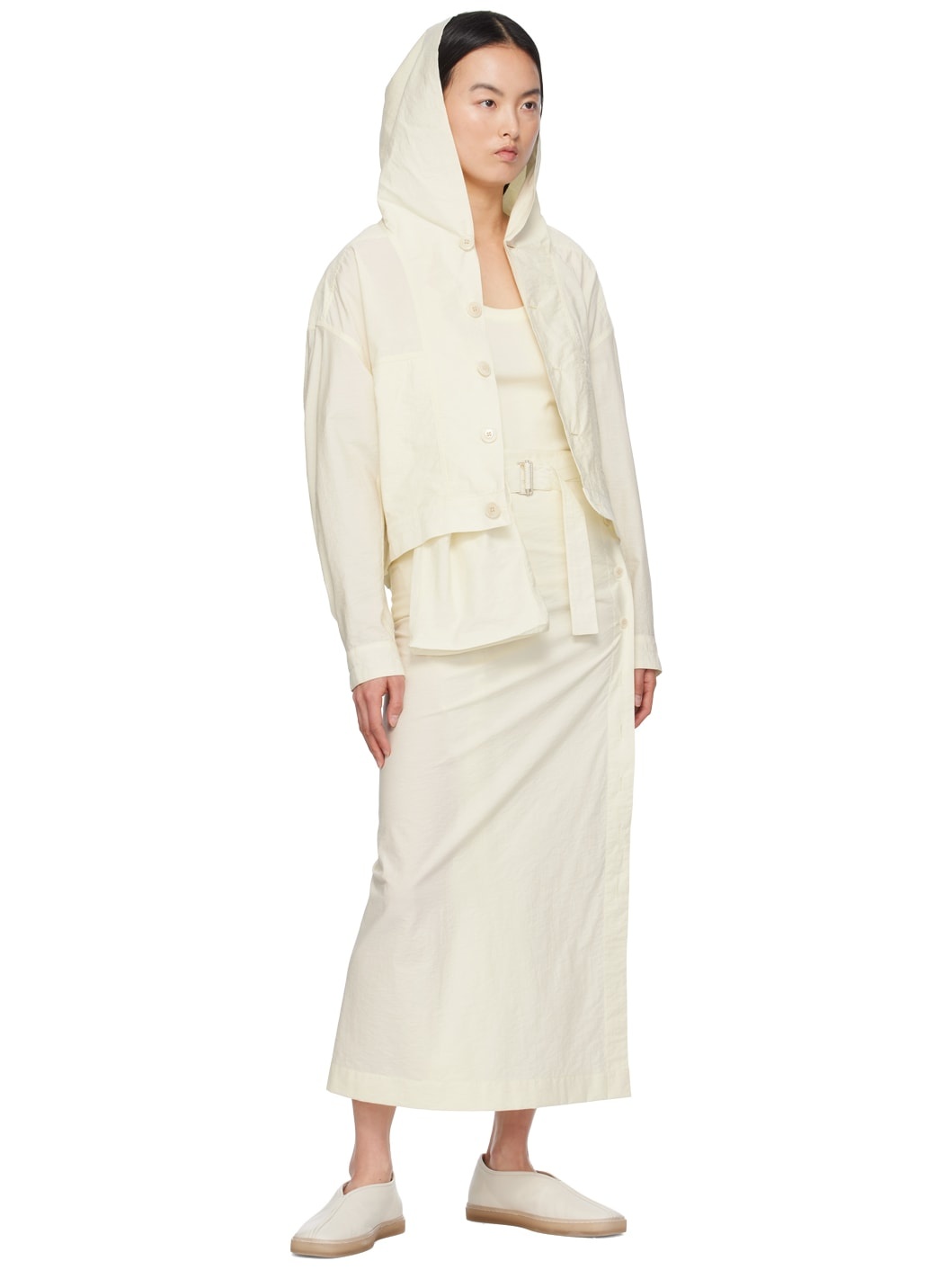 Yellow Wrap Midi Skirt - 4