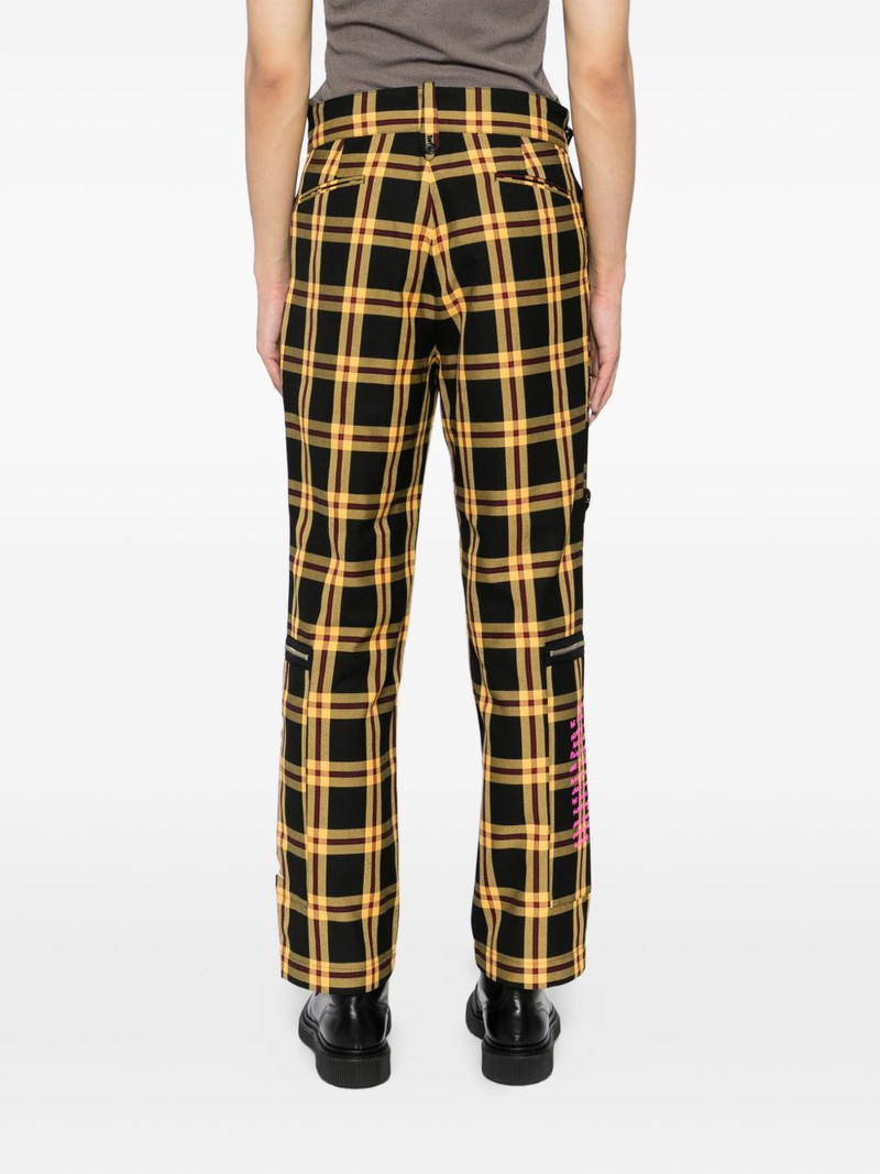 tartan-check straight-leg trousers 4