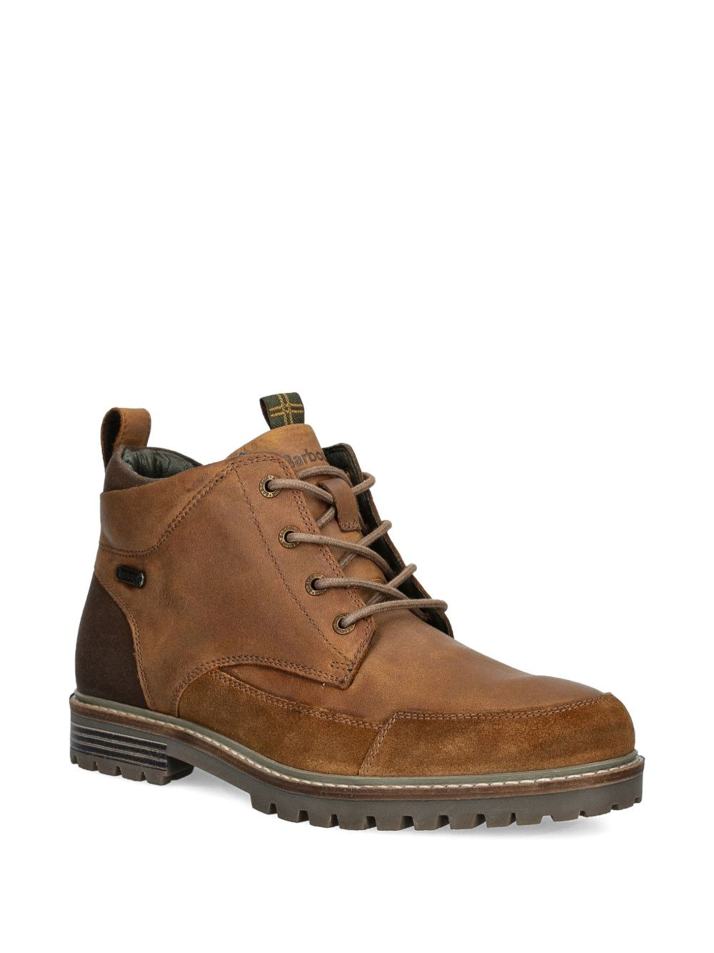 panelled lace-up boots - 2