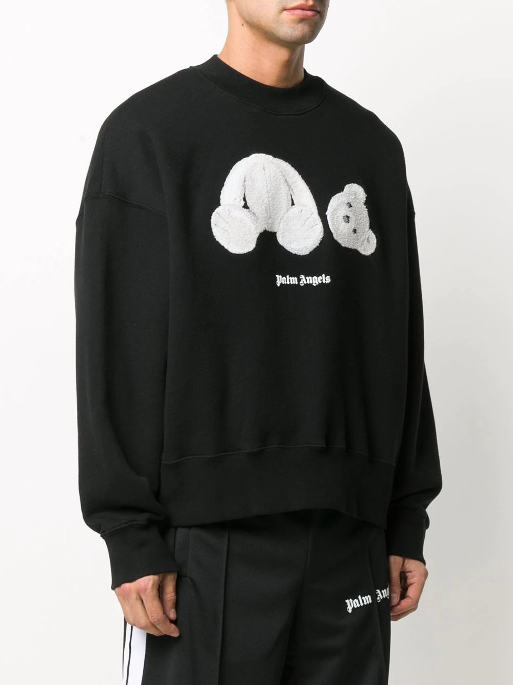 bear-patch sweatshirt - 3