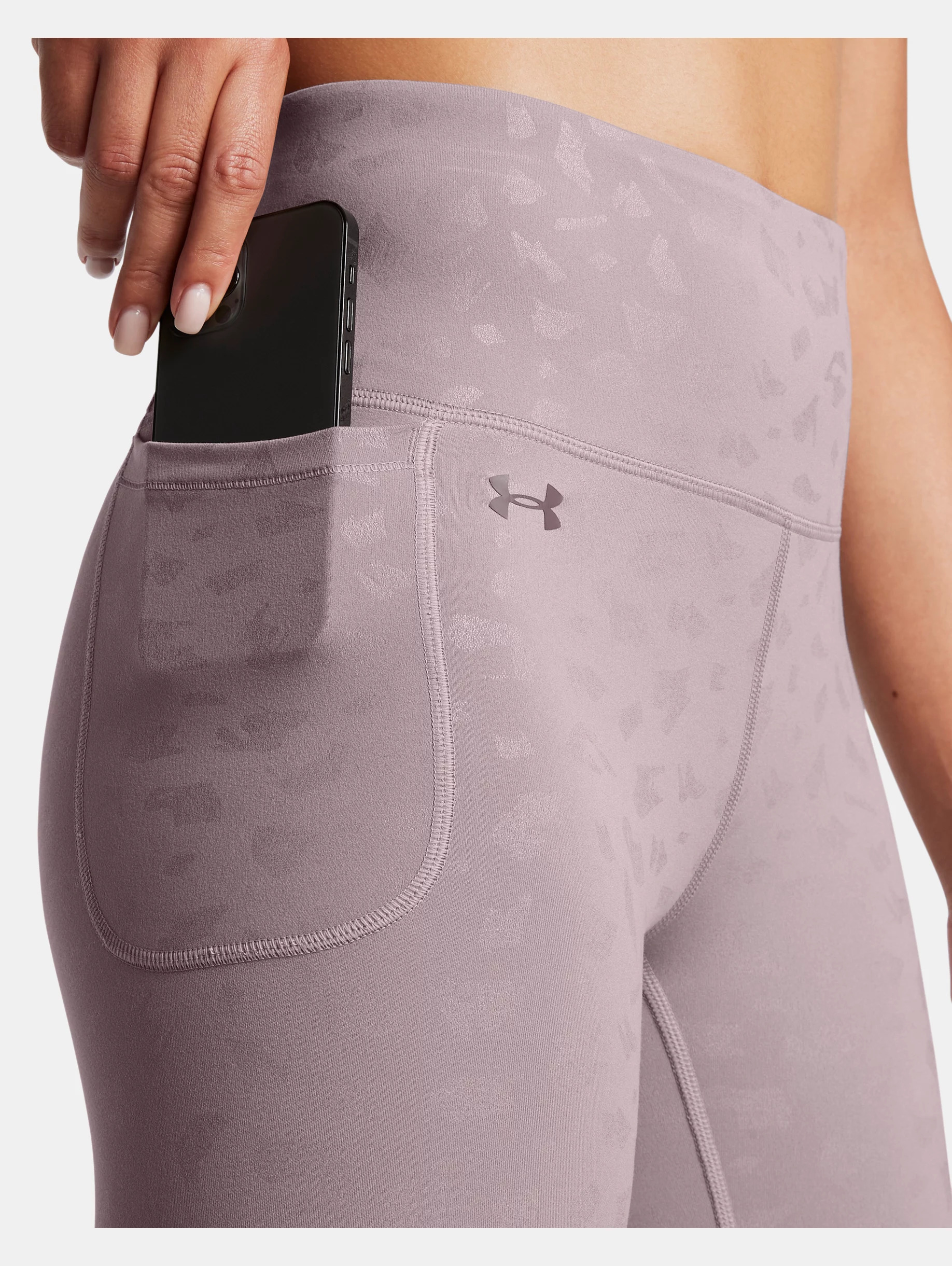 Women's UA Motion Gloss Printed Ankle Leggings - 6