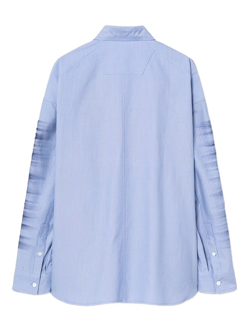 JUUN.J Archive Lettering striped long-sleeve shirt outlook