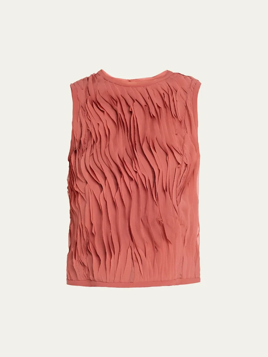 Celina Sleeveless Chiffon Top - 1