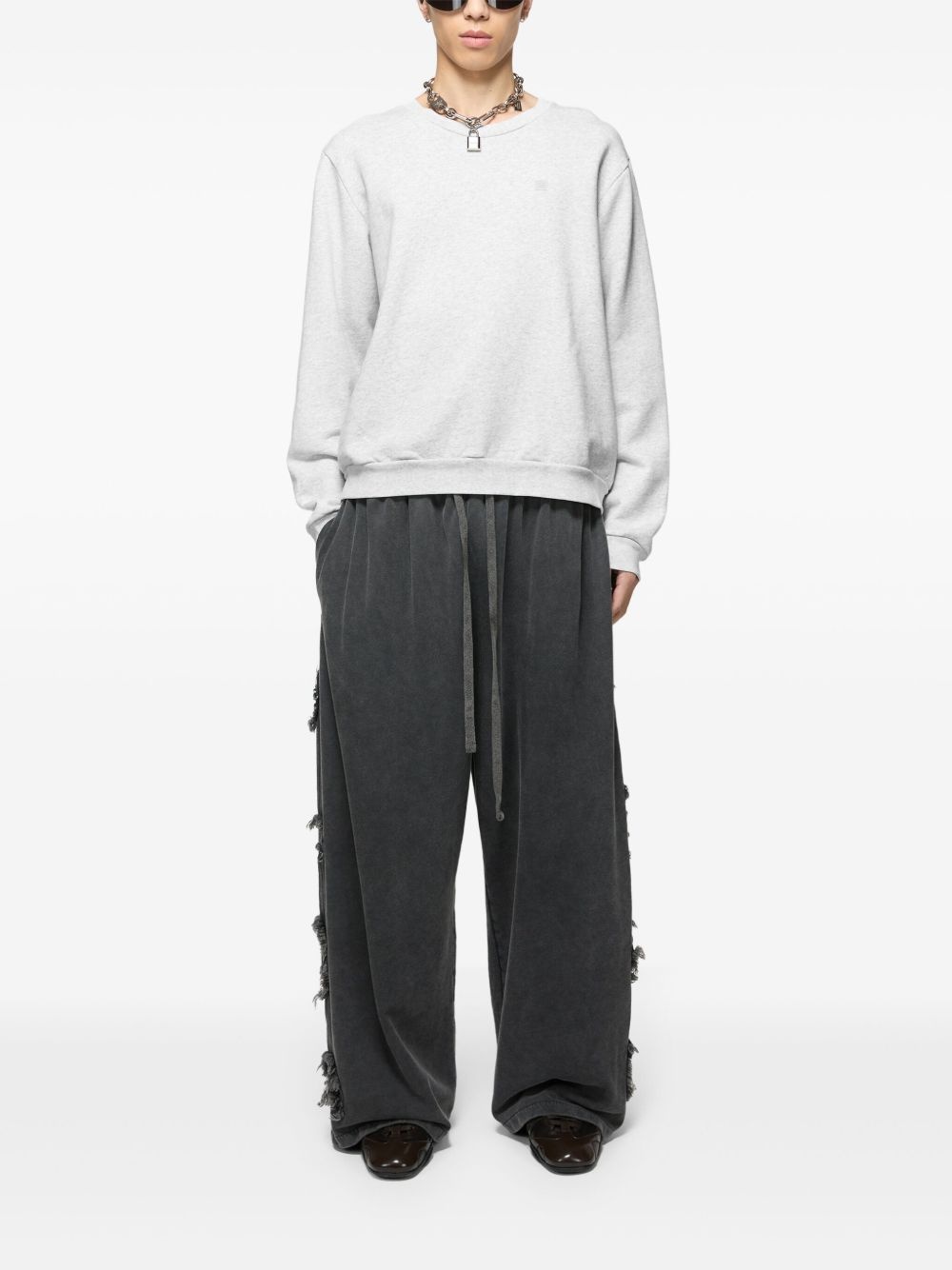 fleece crew-neck sweatshirt - 3