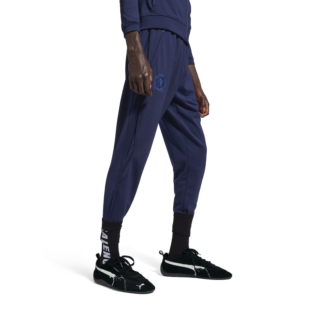 Balenciaga I Puma Fitted Tracksuit Pants in Navy - 5