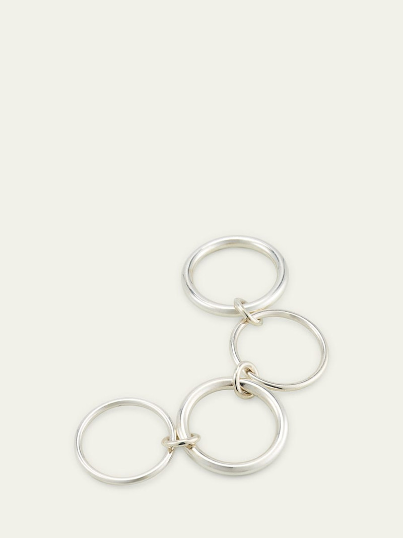 Spinelli Kilcollin Cici Silver Petite Four Link Ring outlook