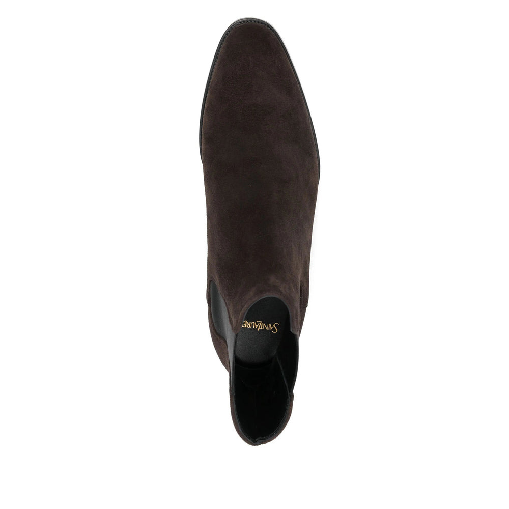 Saint Laurent Brown Boots Men - 4