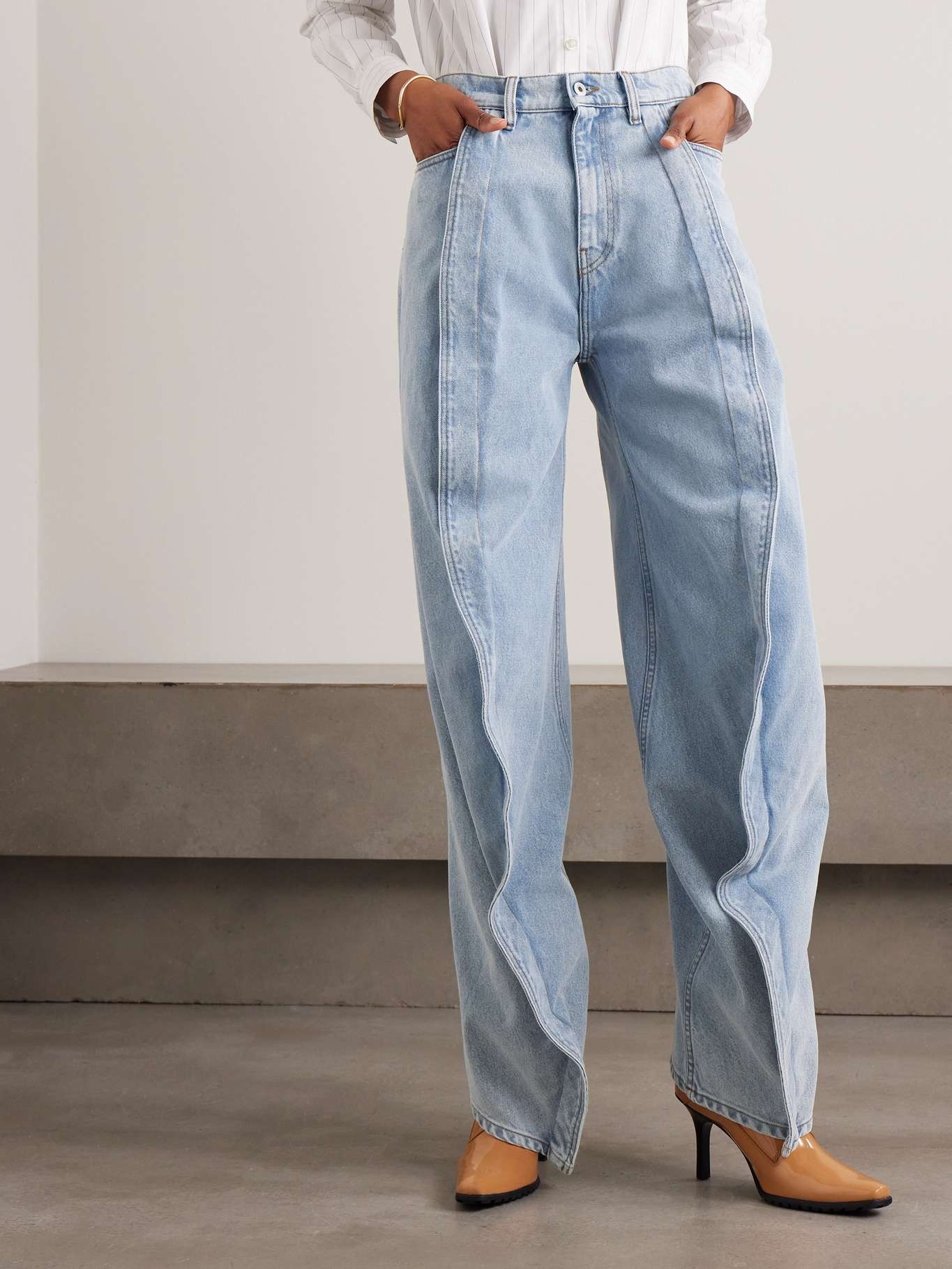 Y/Project Evergreen layered low-rise organic jeans