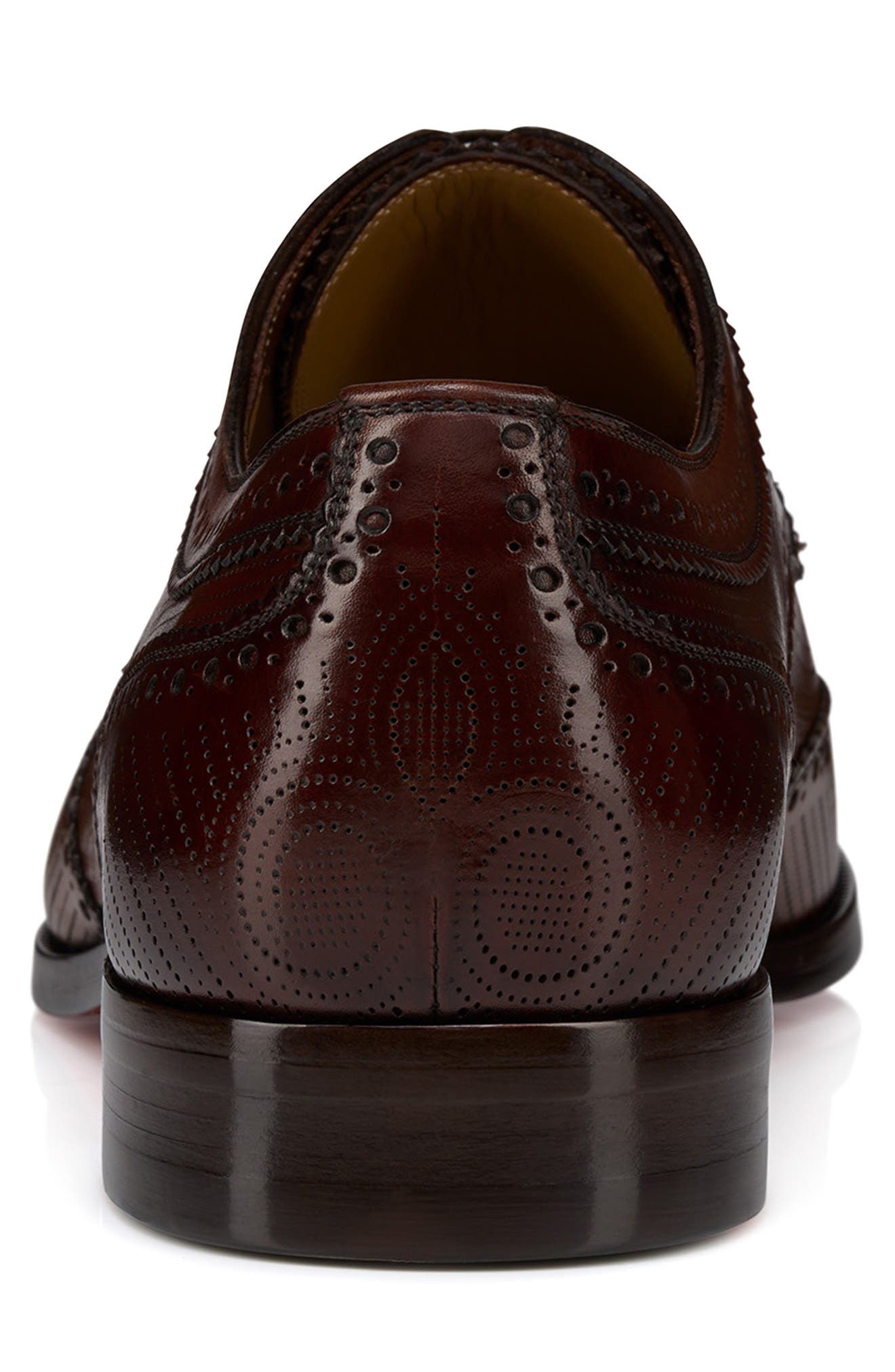 Christian Louboutin Grave Perforated Wingtip Derby in Havane at Nordstrom - 5