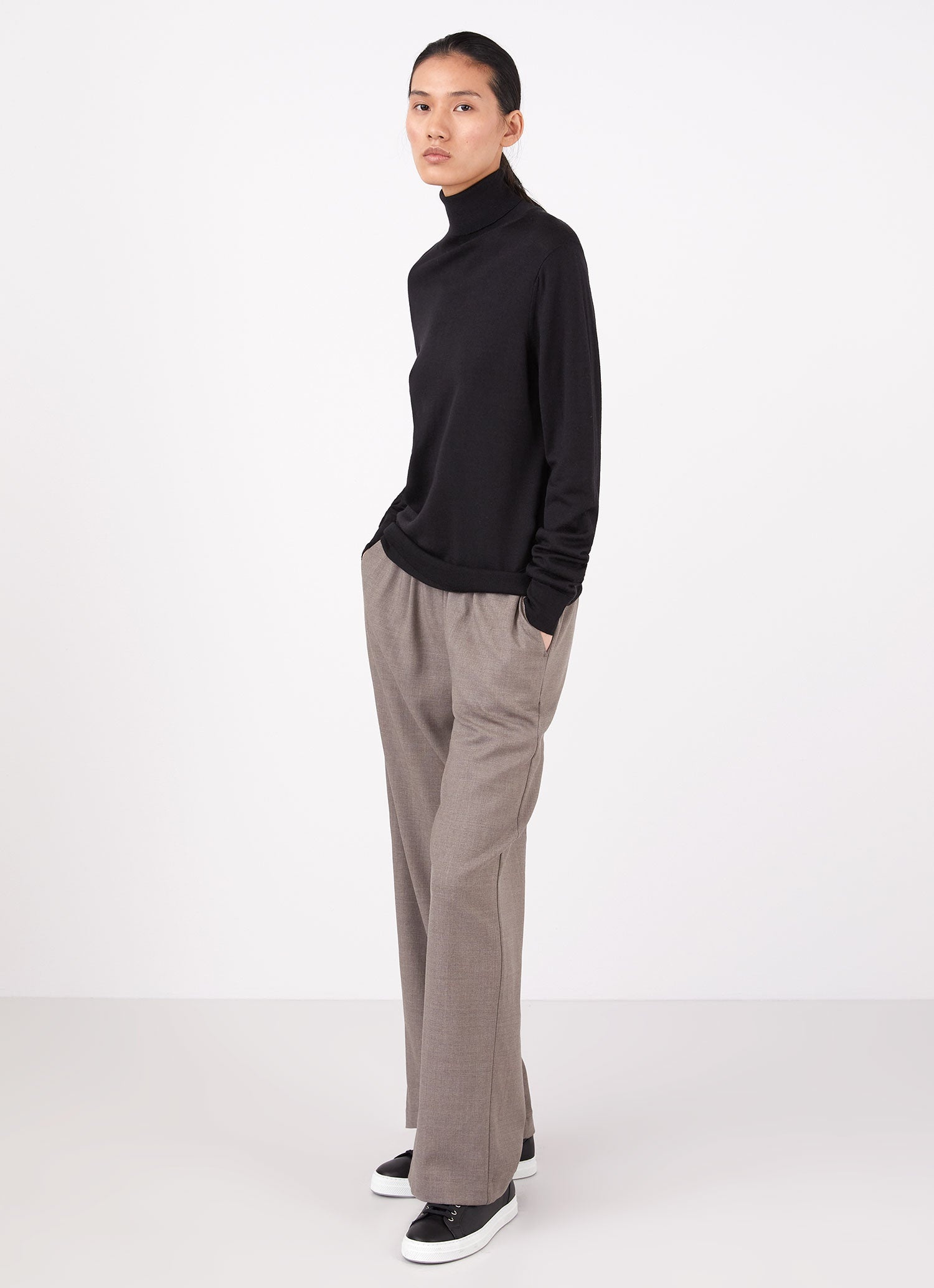 Merino Silk Roll Neck jumper - 2