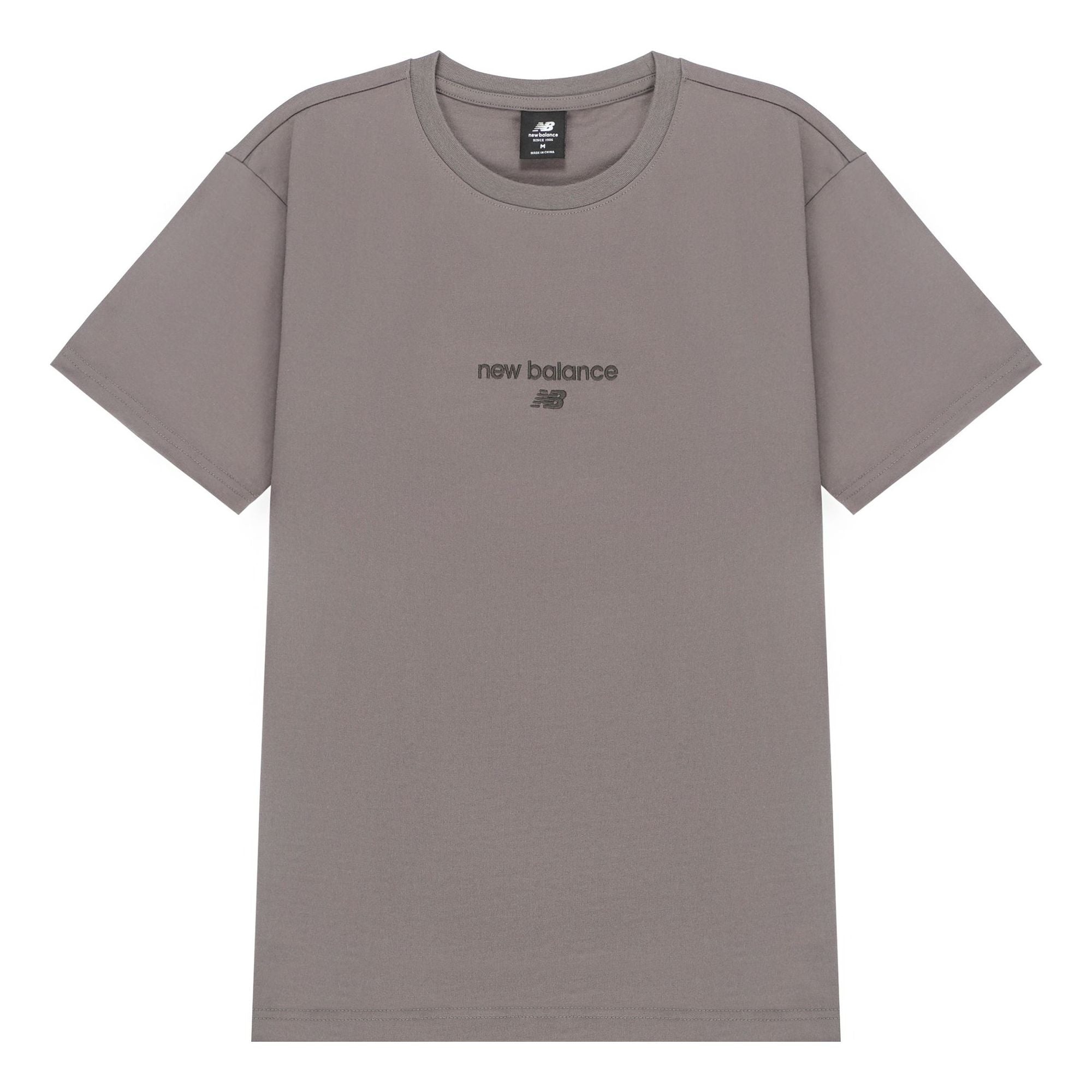 New Balance Logo Fleece T-shirt 'Taupe' AMT21548-CEL - 2