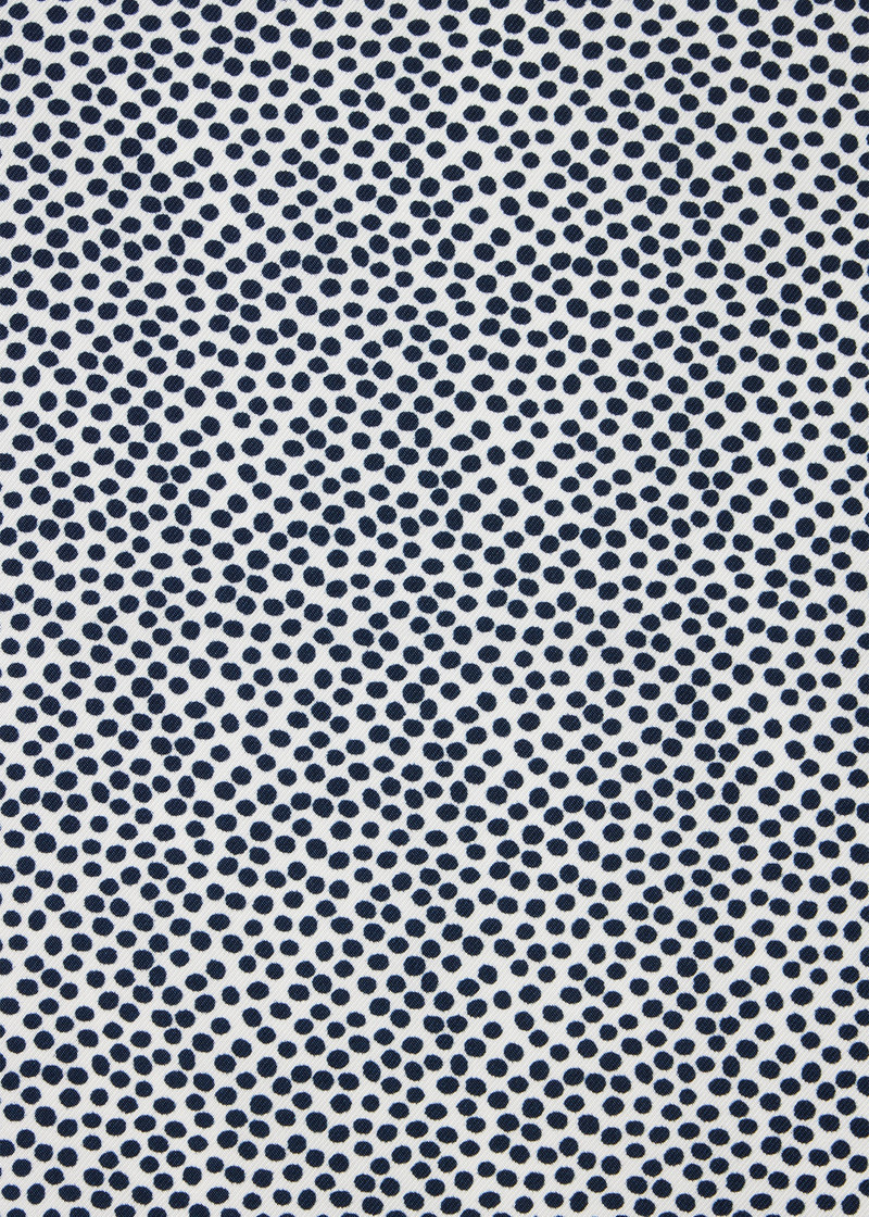 White Polka Dot and 'Signature Stripe' Trim Pocket Square 3