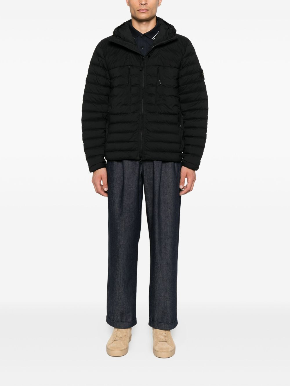 4100020 hooded quilted jacket - 2