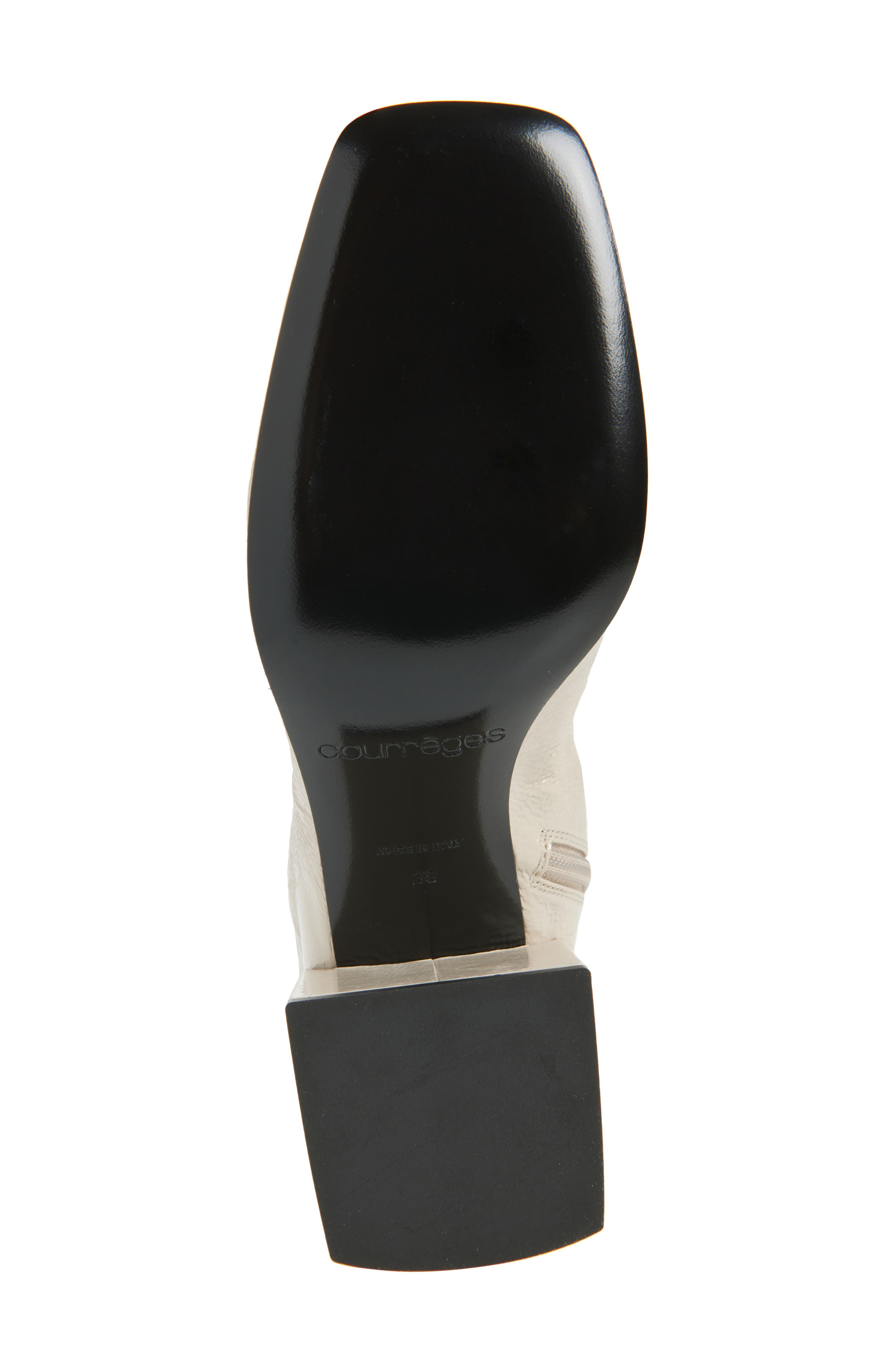 Courrèges Re-Edition Vinyl Ankle Boot in Mastic Grey at Nordstrom - 6