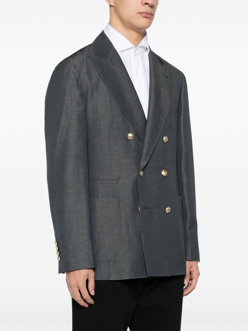 double-breasted mÃ©lange blazer 3