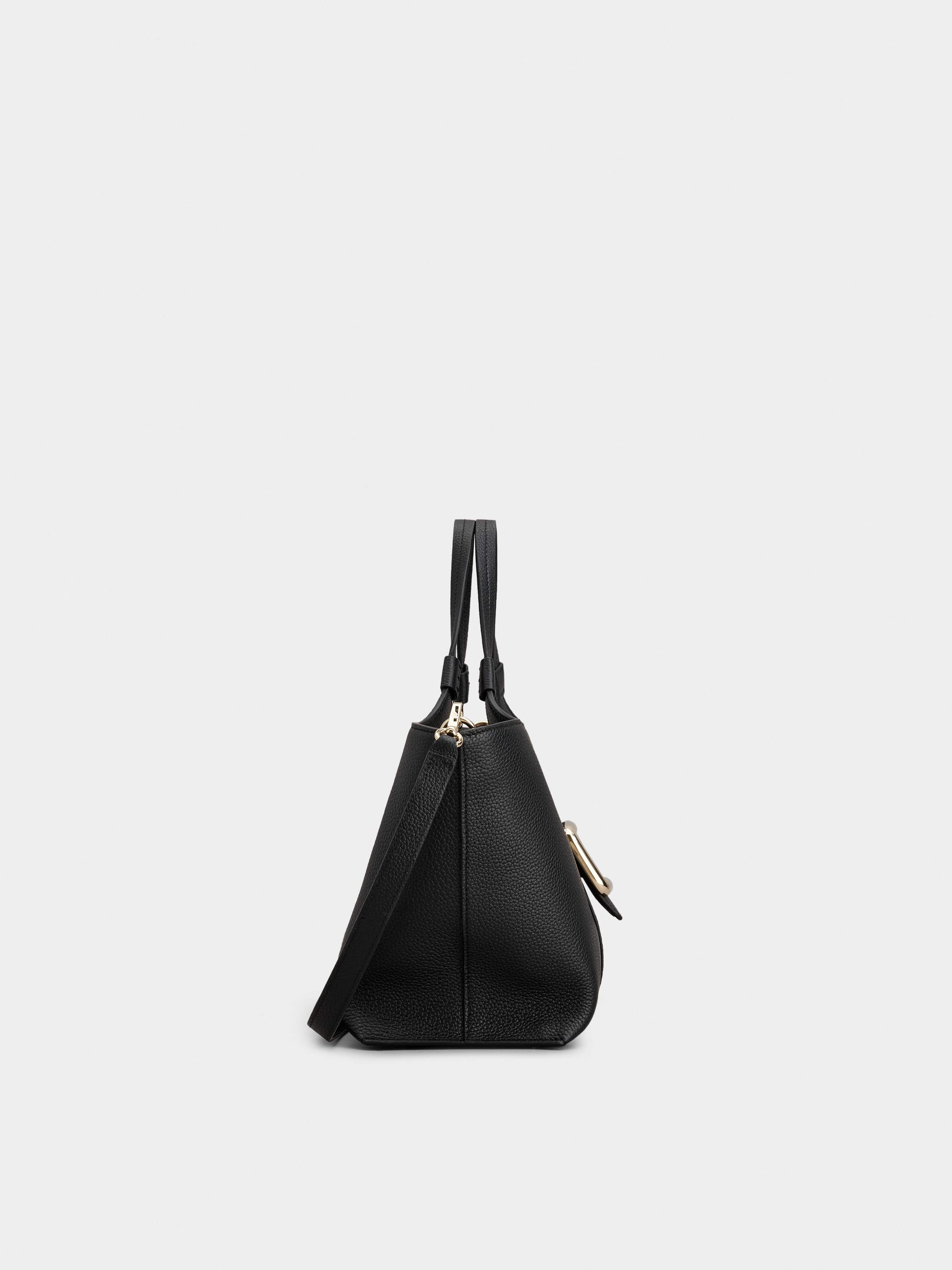 Viv' Choc Mini Shopping Bag in Leather - 4