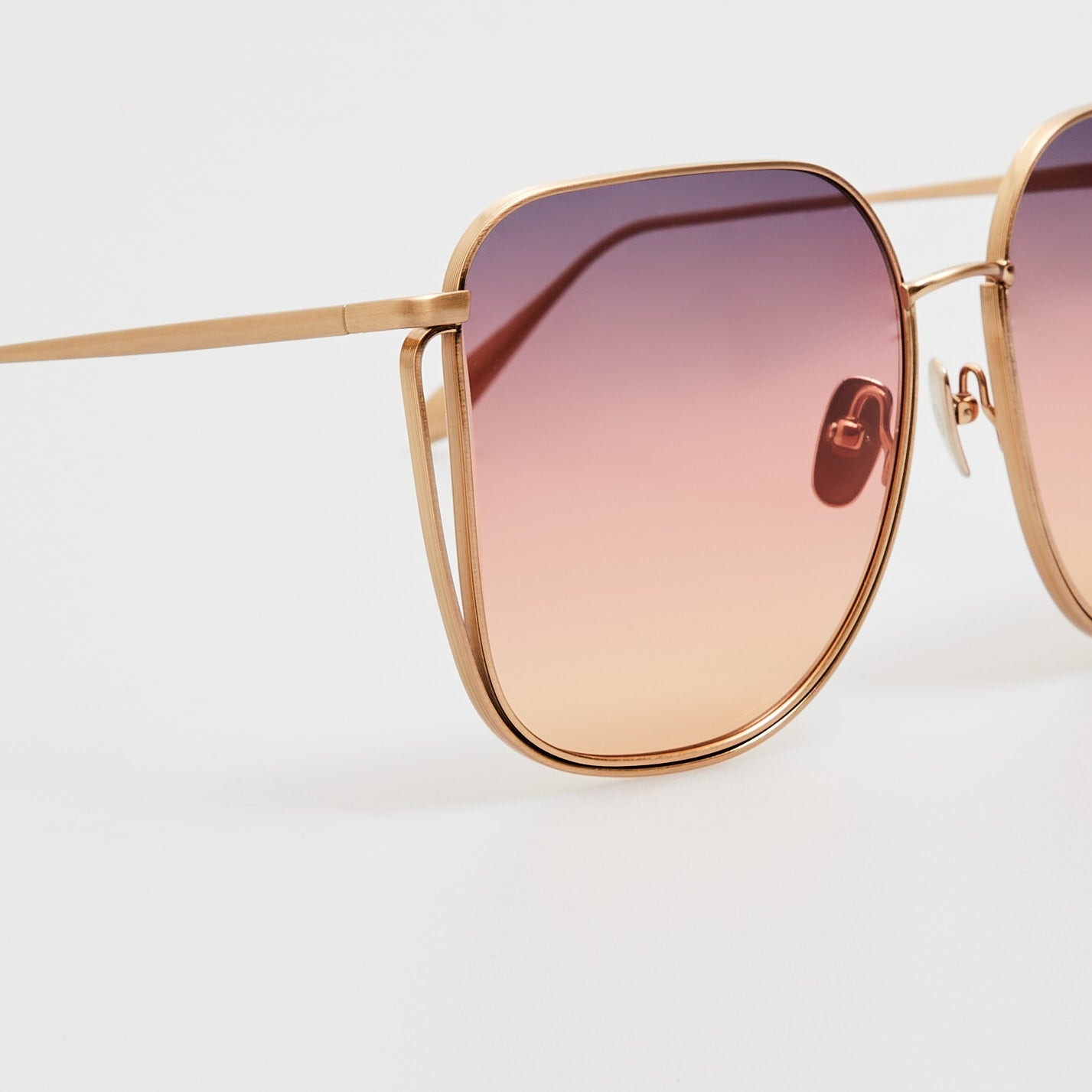 Camry Sunglasses in Matt Champagne - 4