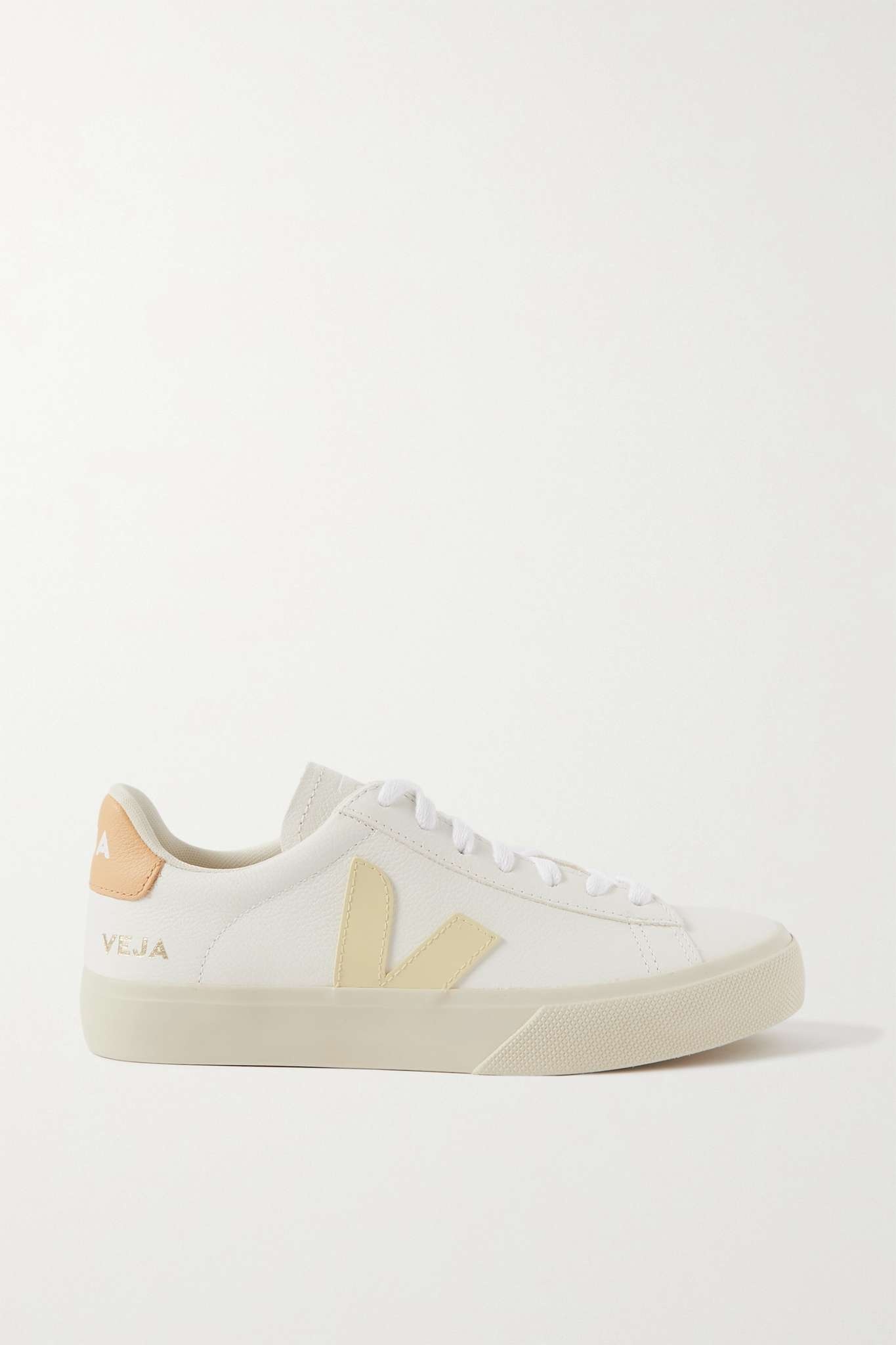 Campo rubber-trimmed leather sneakers - 2