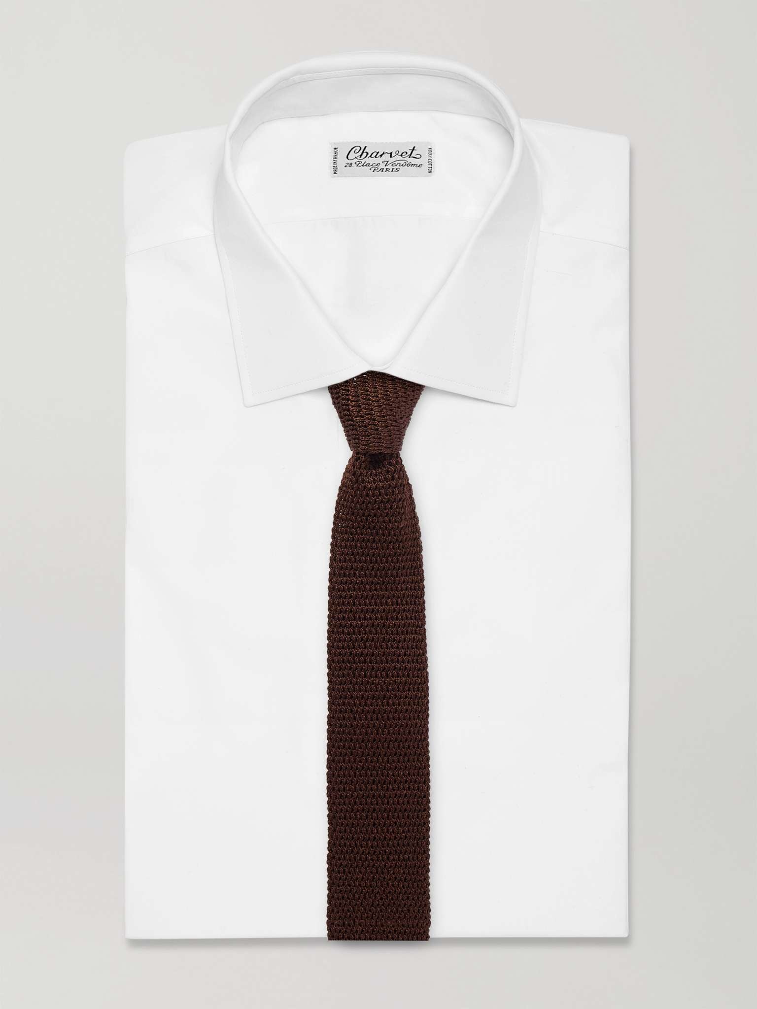 7.5cm Knitted Silk Tie - 2
