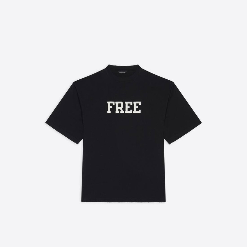 Free Wide Fit T-shirt in Black - 1