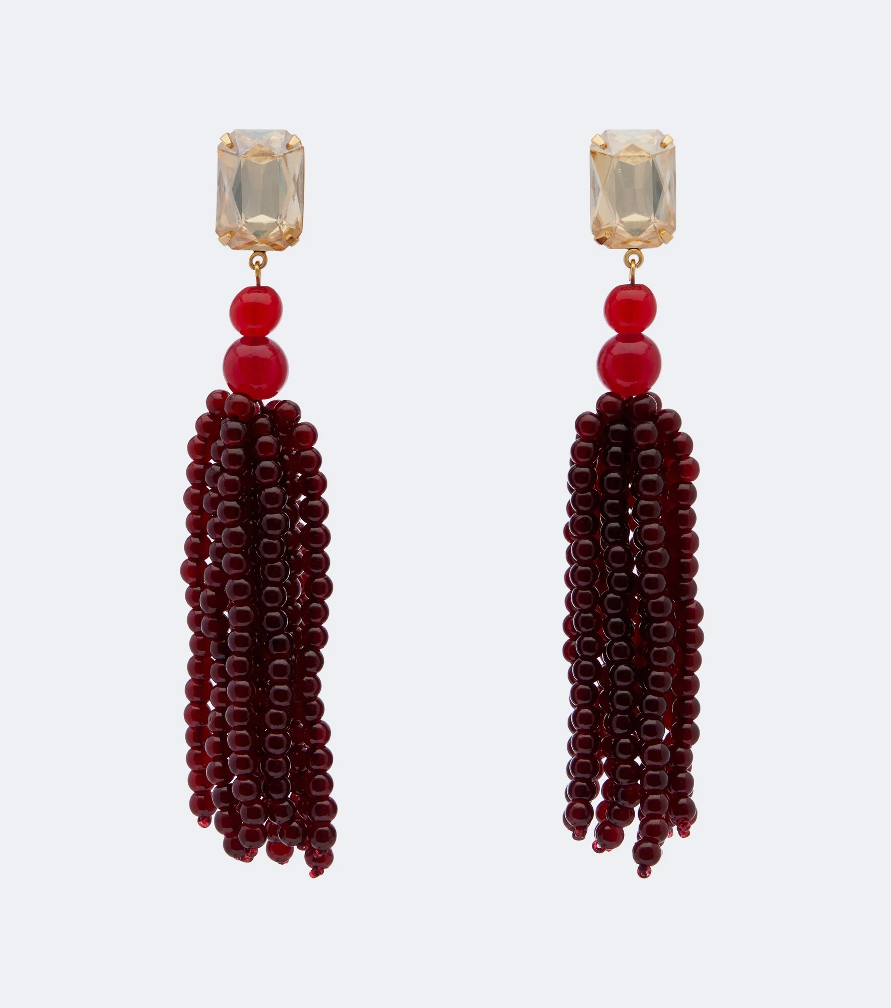 Beaded drop earrings - 1