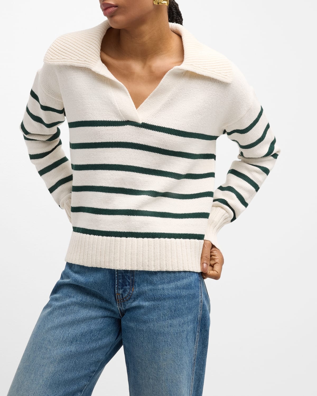 Jovie Stripe Pullover Sweater - 8