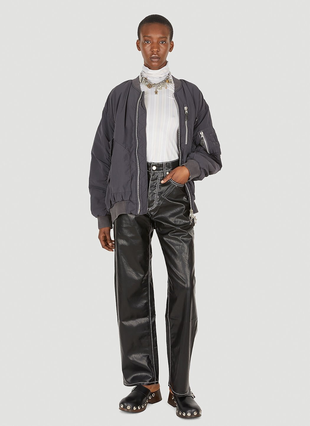 Benz Vegan Leather Pants - 2