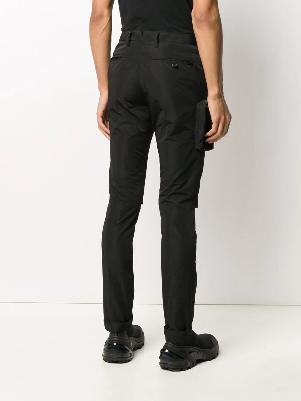 multi-pocket slim-cut trousers - 7