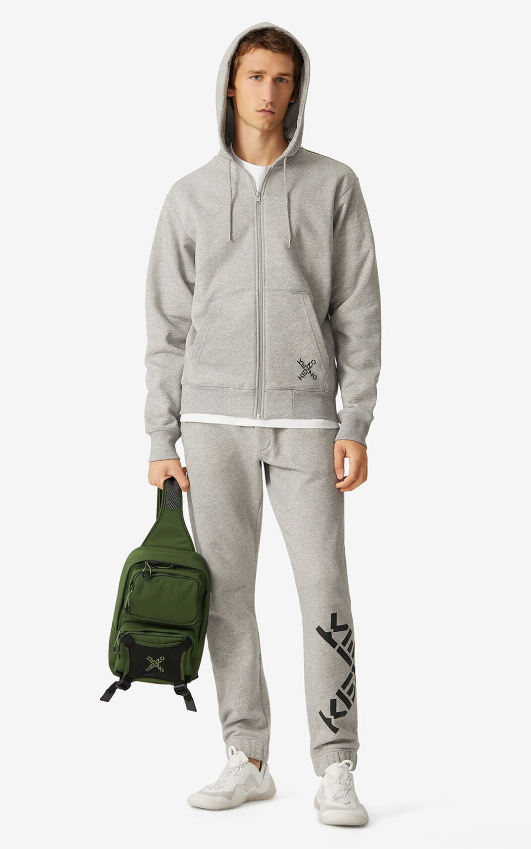 KENZO Sport 'Little X' zipped hoodie sweatshirt - 3