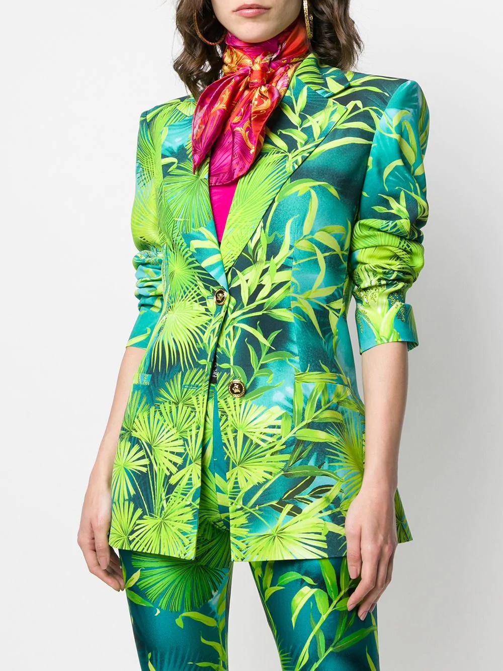 Barocco jungle print scarf - 2