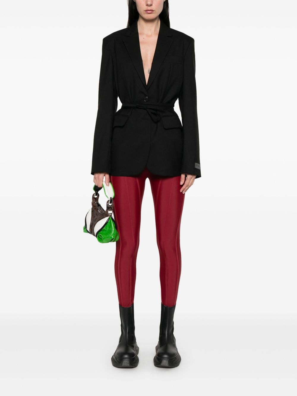 waisted blazer - 2