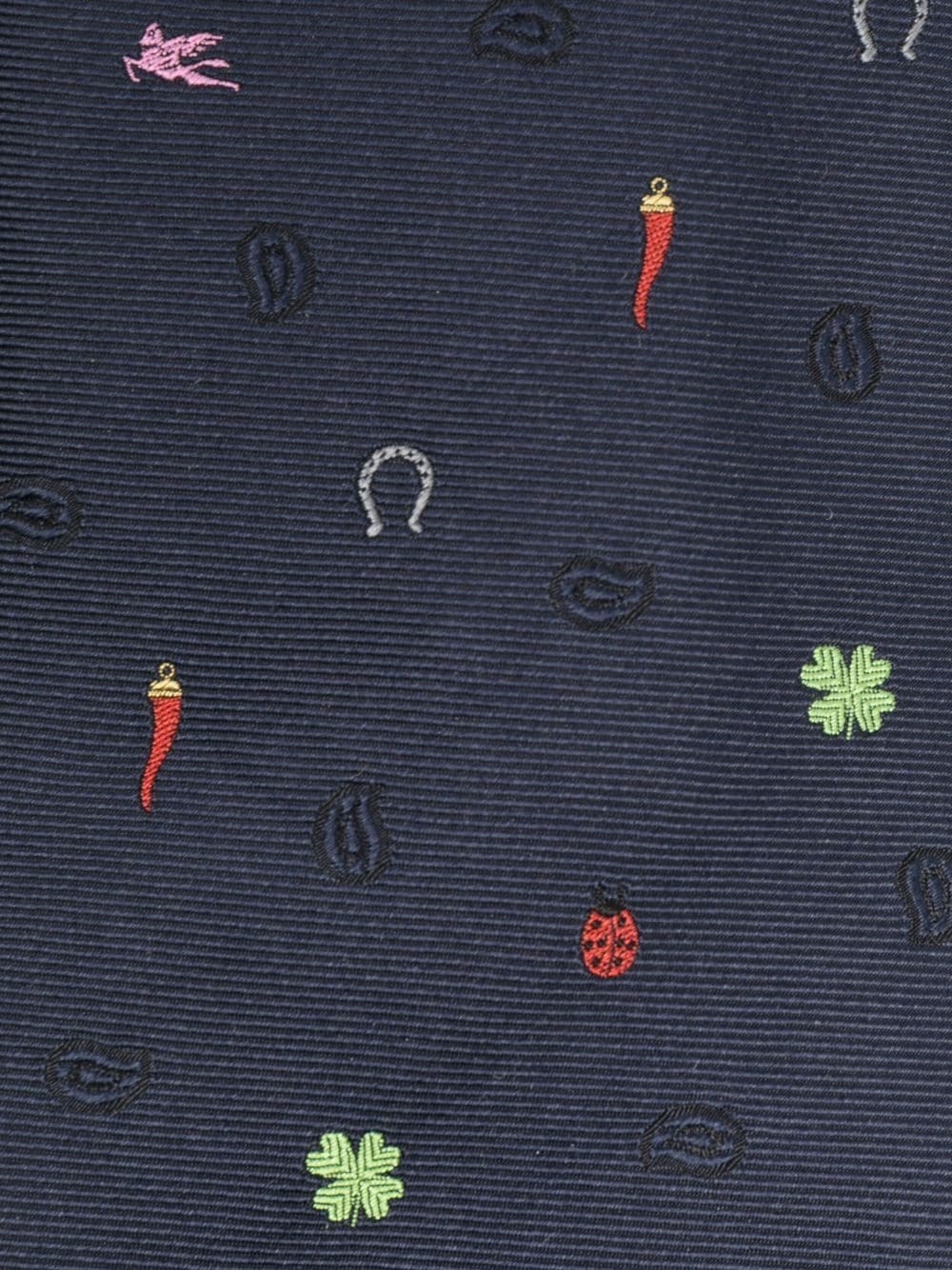 all-over pattern tie - 2