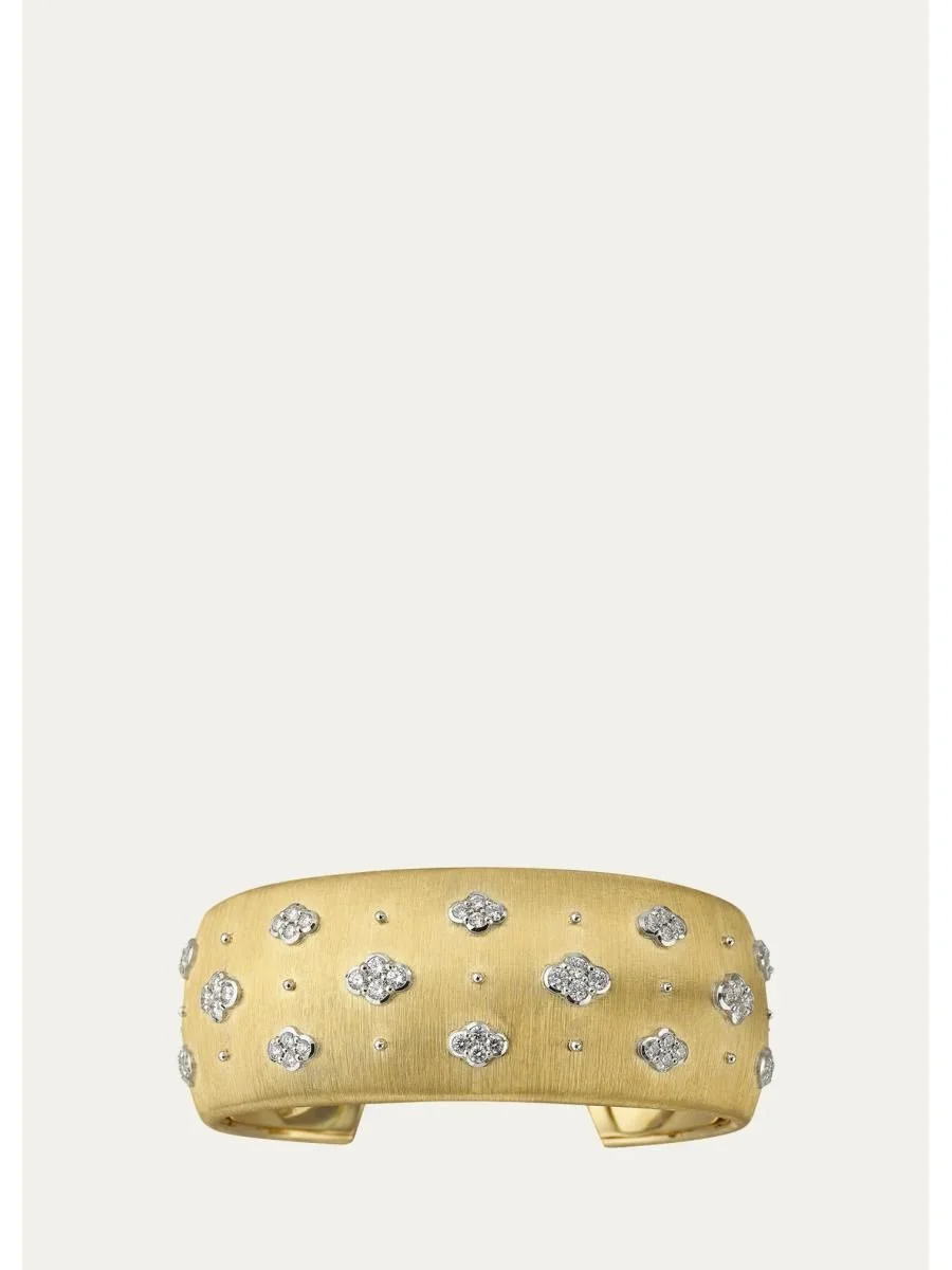 Macri AB 18K Yellow Gold Diamond Cuff - 1