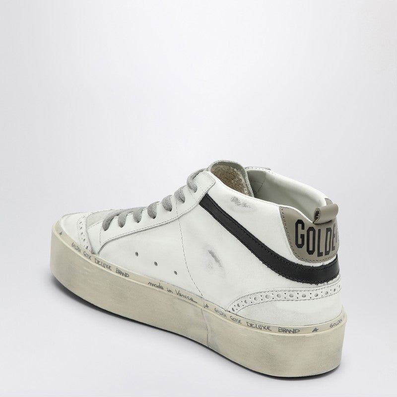 Golden Goose White Mid Star Trainer With Blue Star Women - 4