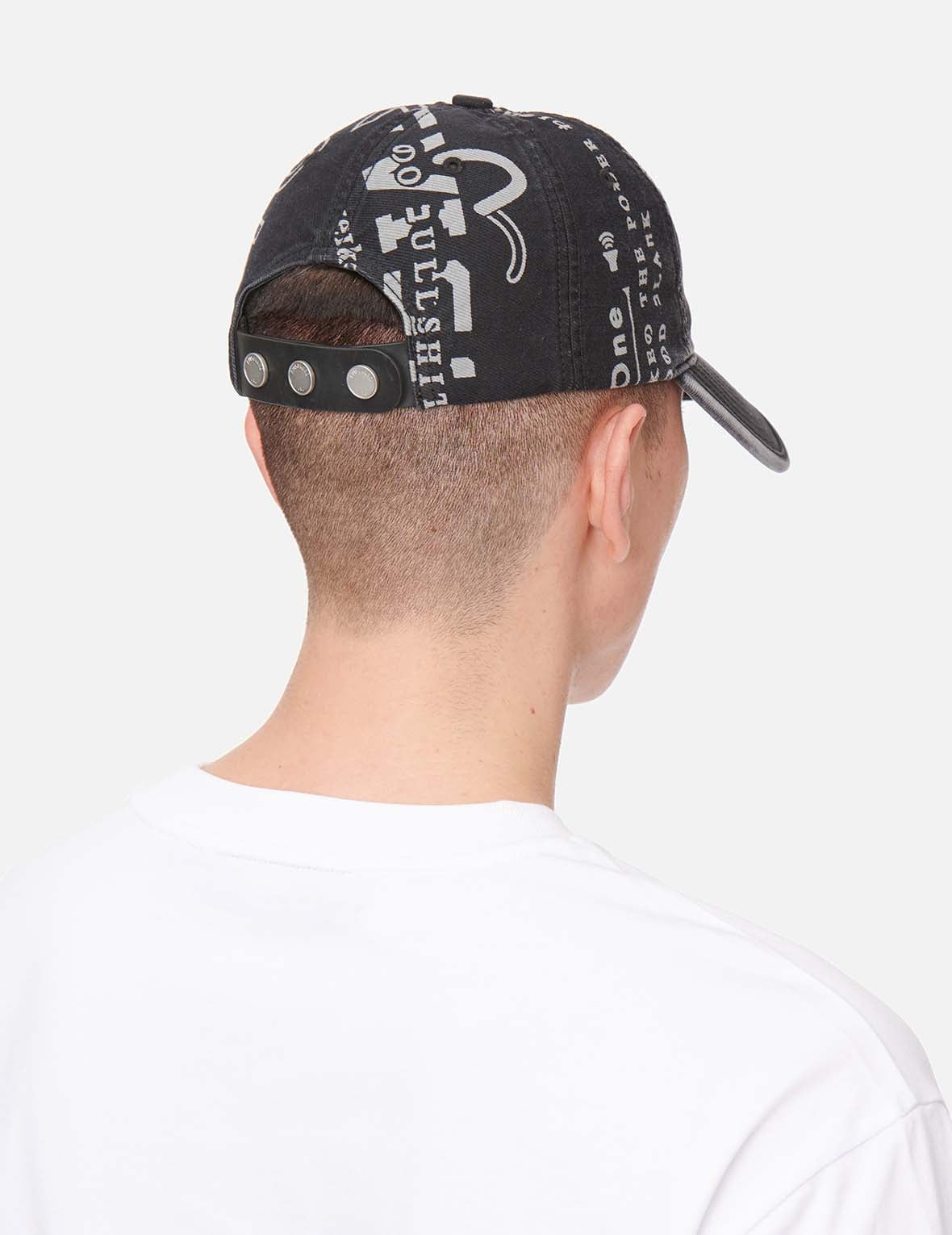 Logo and Slogan Print Dad Cap - 6