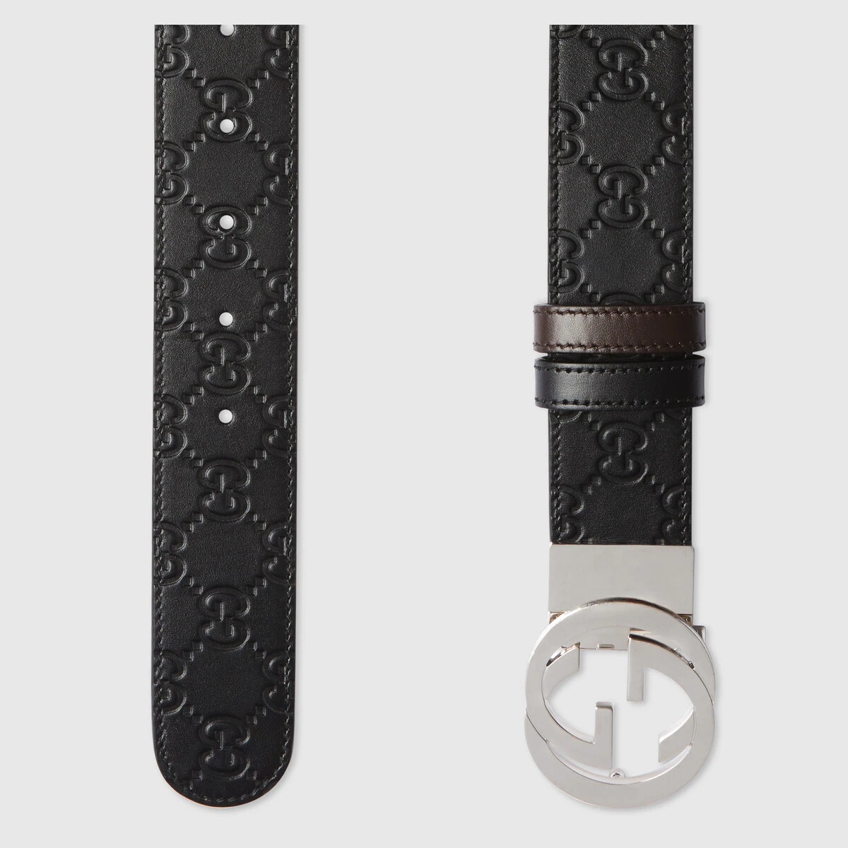 Reversible Gucci Signature belt - 3