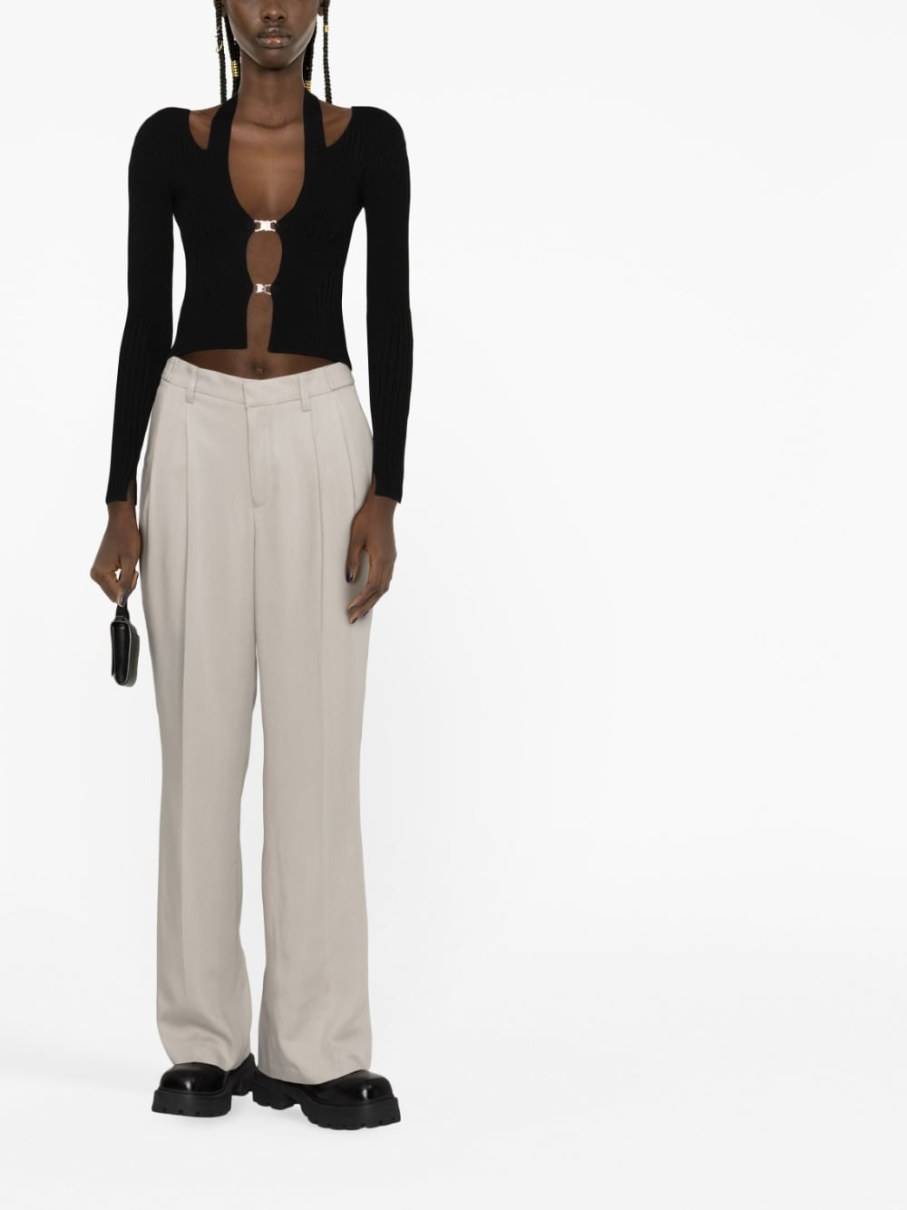 straight-leg tailored trousers - 2