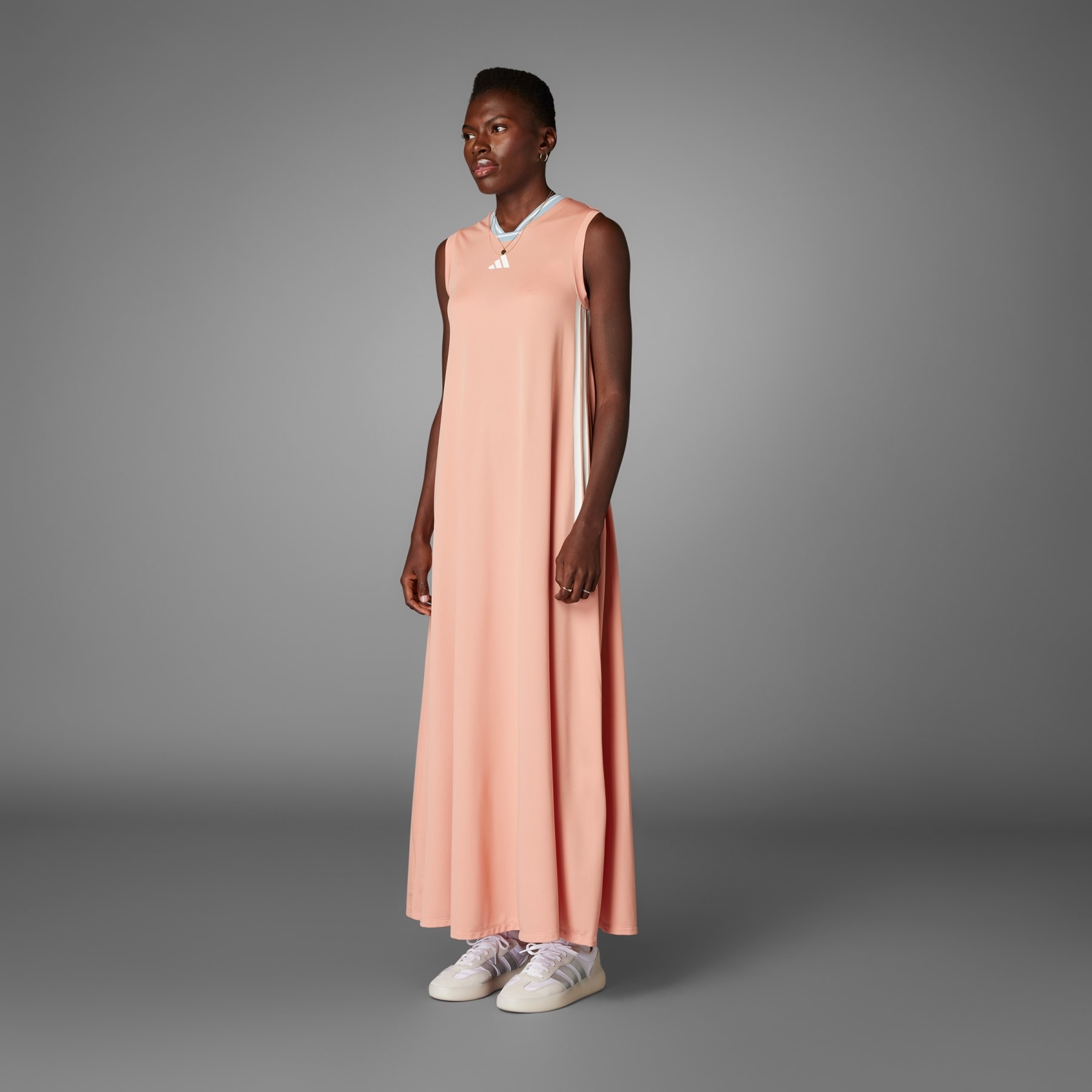 Tiro Cut 3-Stripes Soft Mesh Long Dress - 2