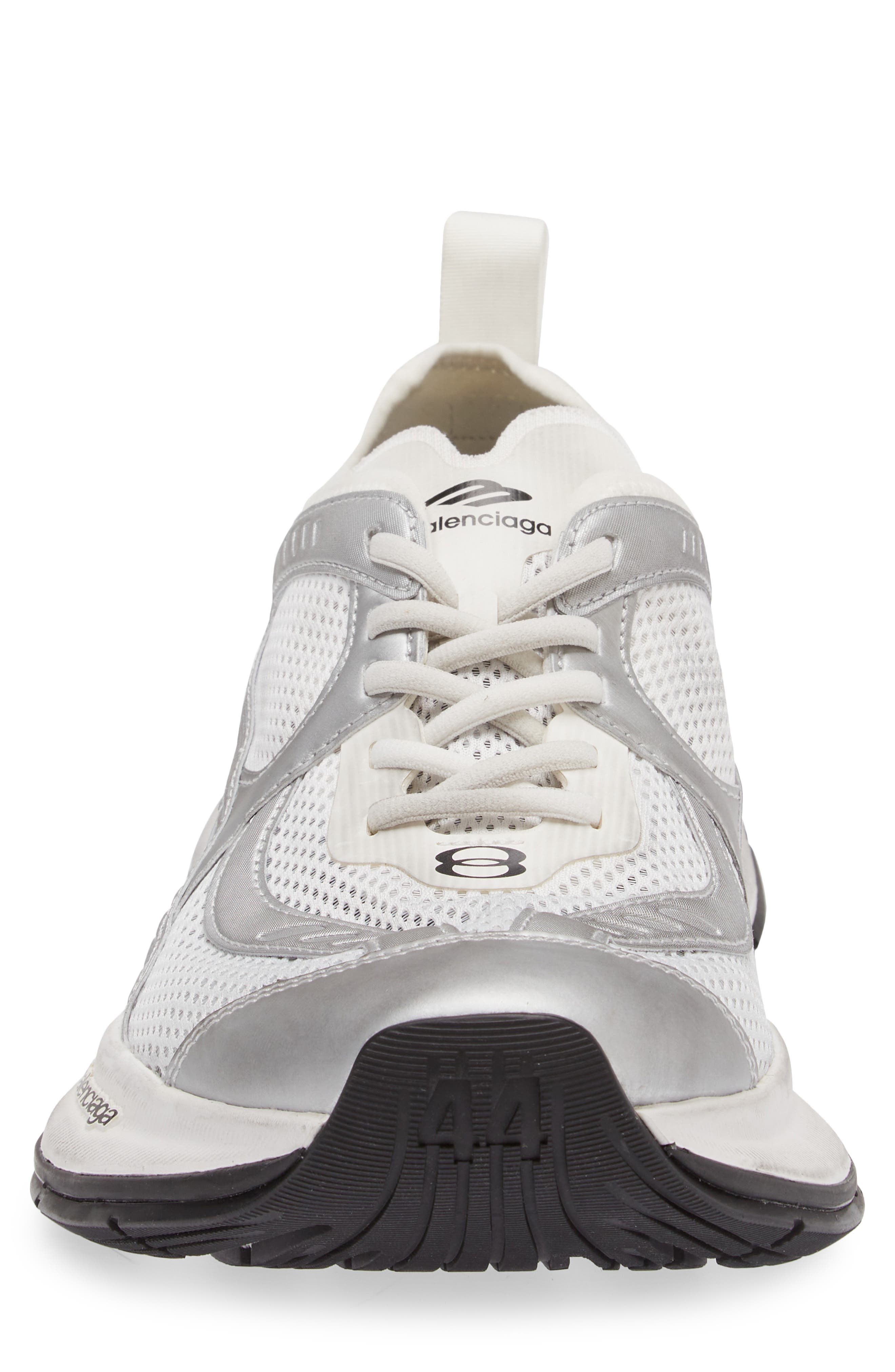 Balenciaga Circuit Sneaker in White/Silver at Nordstrom - 4