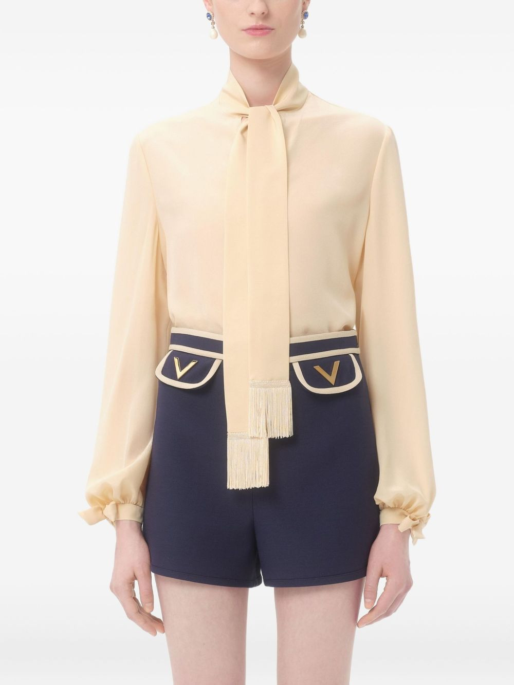 crêpe de chine blouse - 4