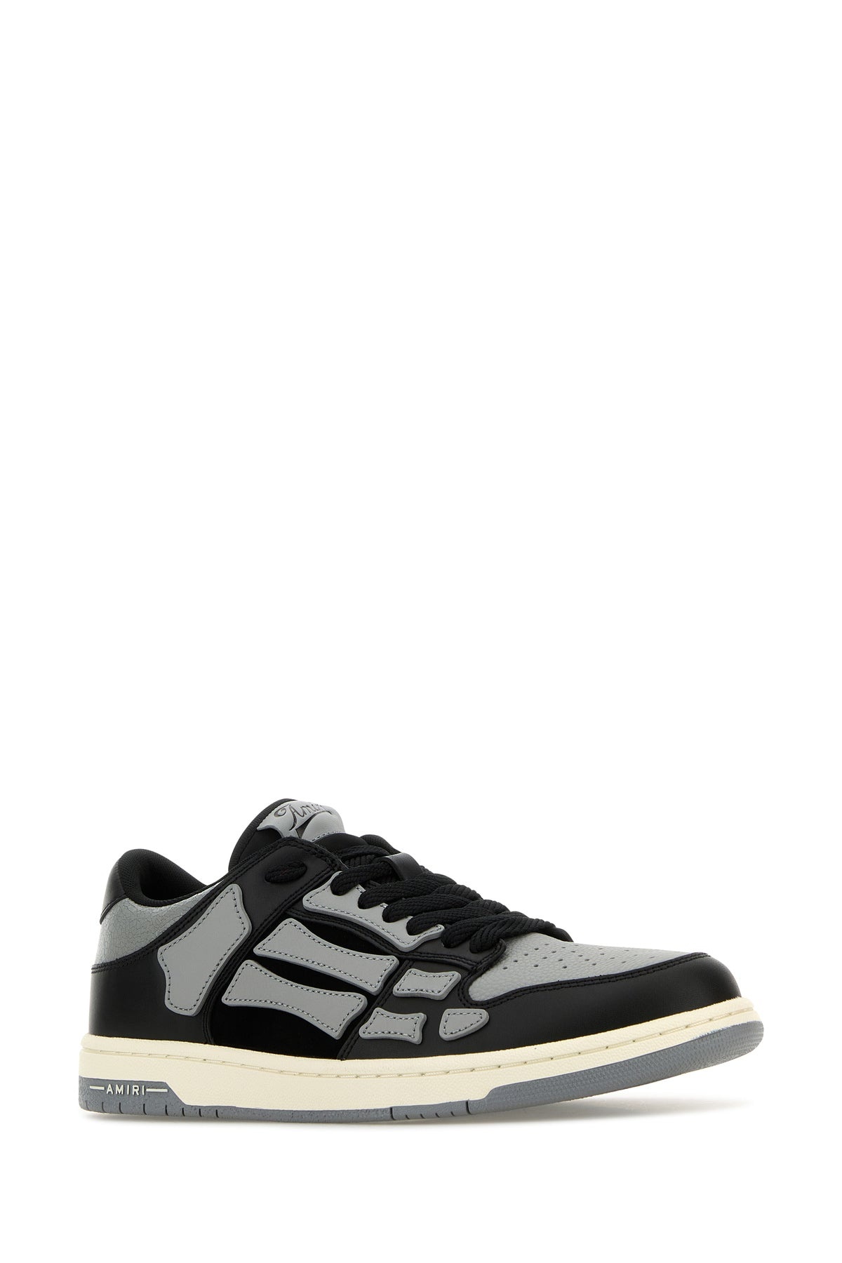 Two-tone leather Skel sneakers - 2