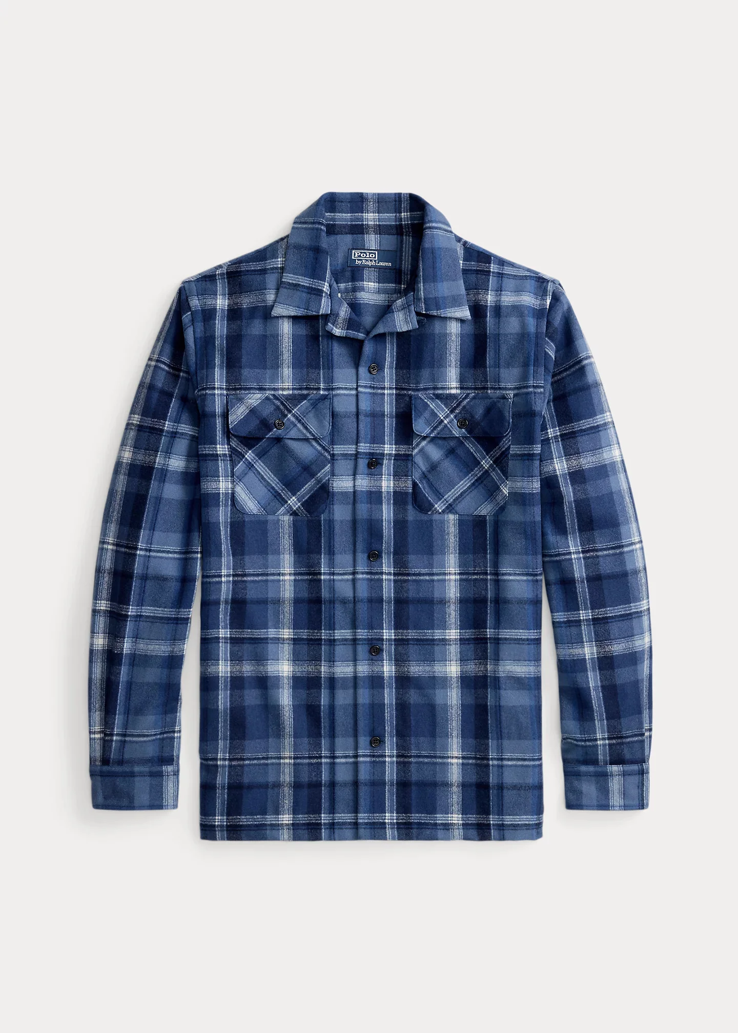 Classic Fit Plaid Wool Shirt - 1