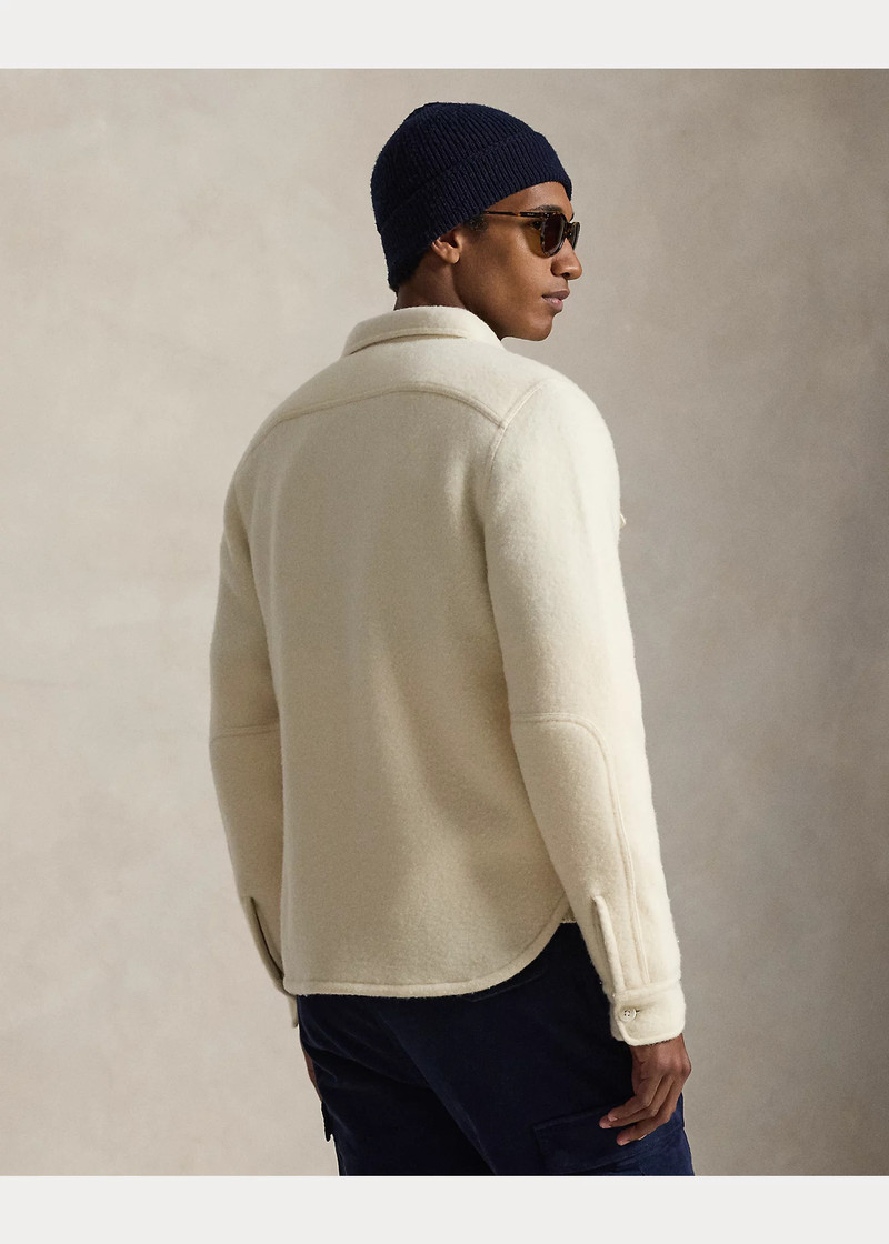Felted Wool-Blend Overshirt 4