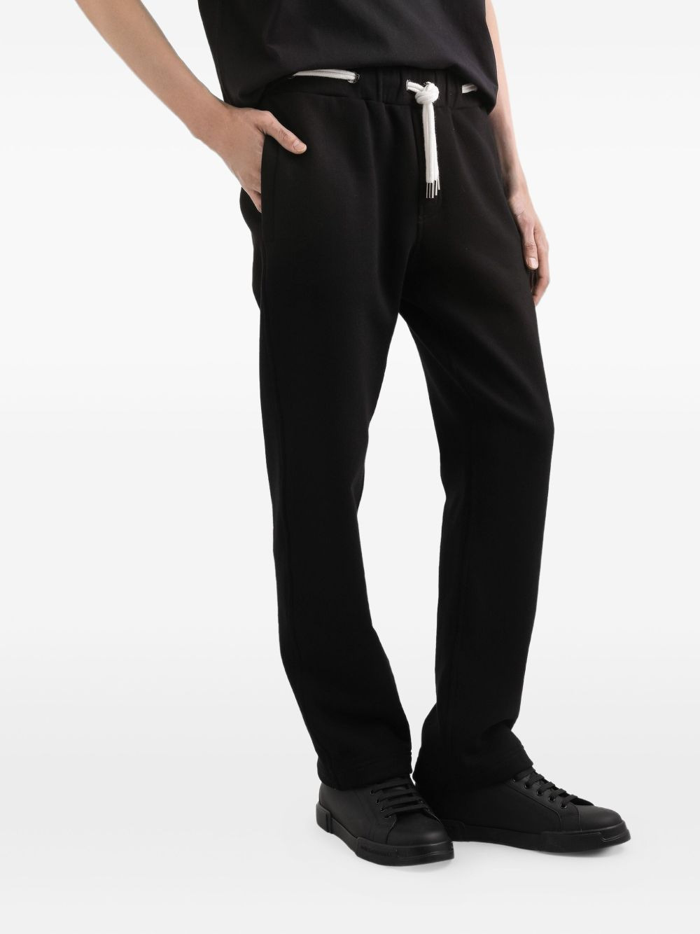 drawstring-waist track pants - 4