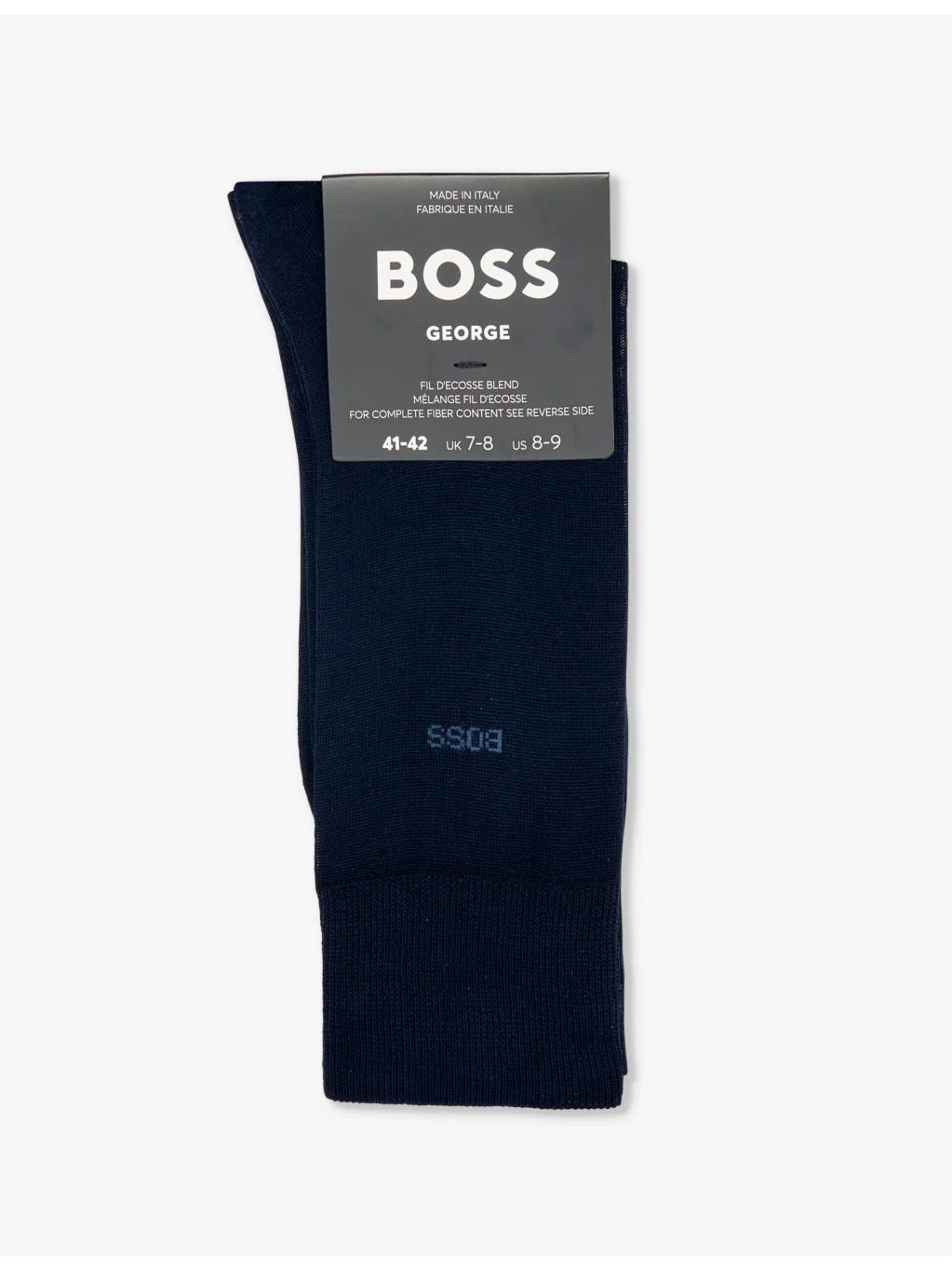George branded-print cotton socks - 1